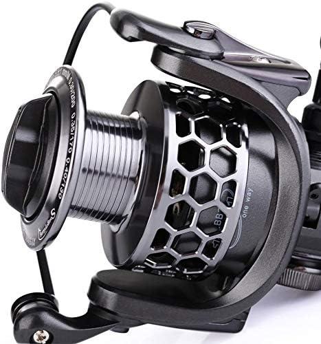 image:imageSougayilang Fishing Reel 131BB Light Weight Ultra Smooth Aluminum Spinning Fishing Reel with Free Spare Graphite SpoolXY2000