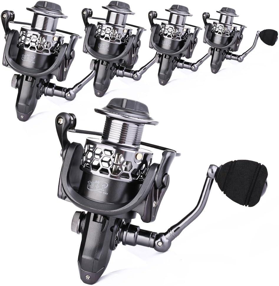 image:imageSougayilang Fishing Reel 131BB Light Weight Ultra Smooth Aluminum Spinning Fishing Reel with Free Spare Graphite SpoolXY4000