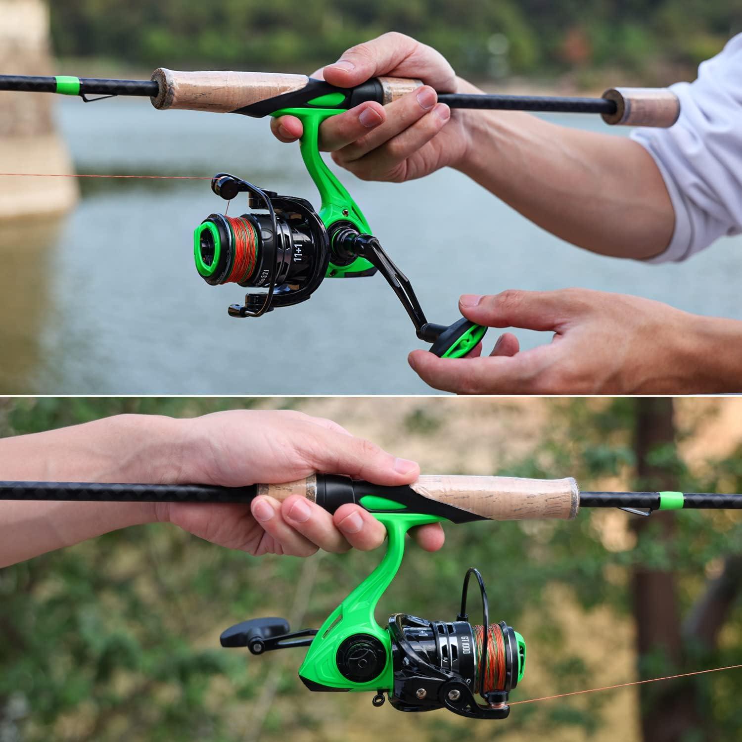 image:imageSougayilang Fishing Reel 521 High Speed Spinning Reel Lightweight 111BB Ultra Smooth for Saltwater or Freshwater10006000 SeriesGT1000
