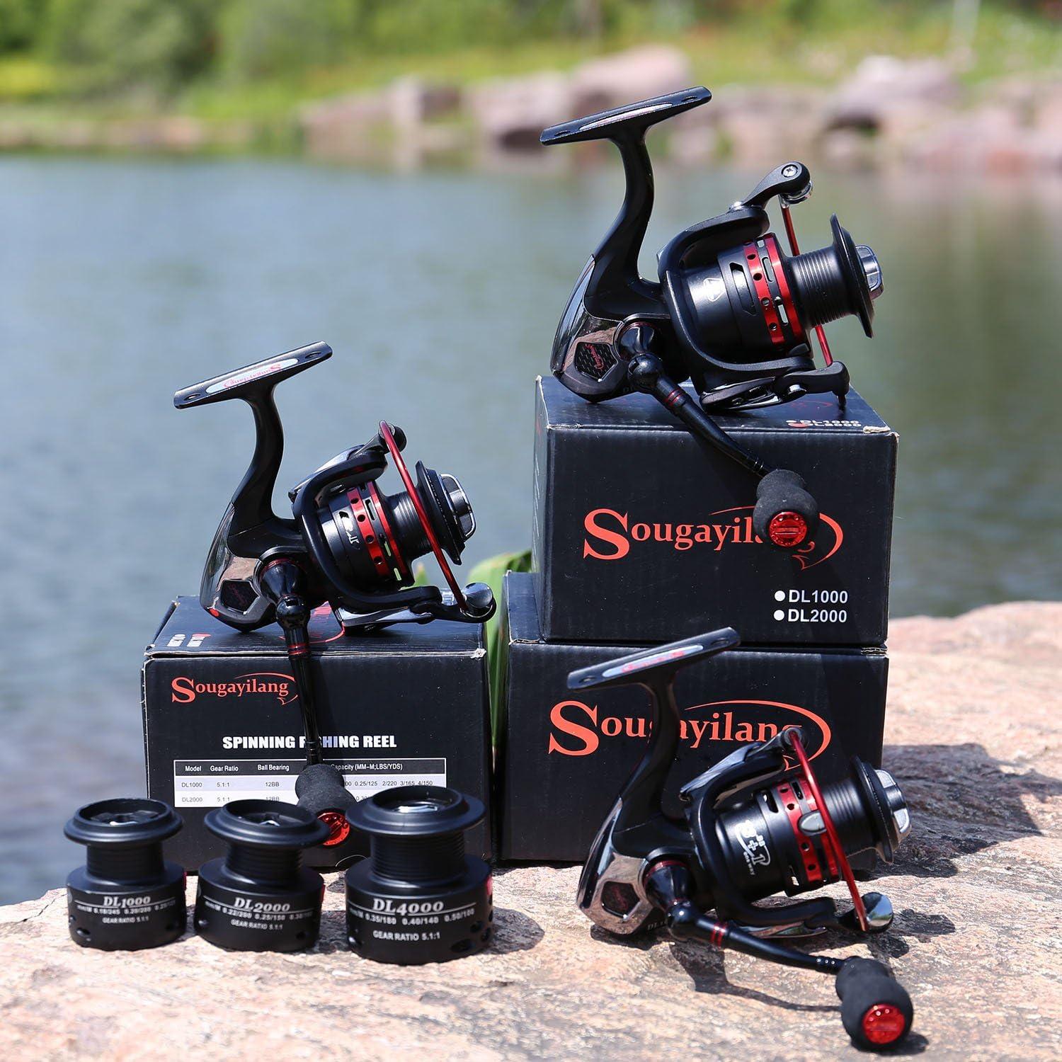 image:imageSougayilang Fishing Reels Powerful 131BB Spinning Reels Ultra Smooth Reel for Saltwater or Freshwater2000