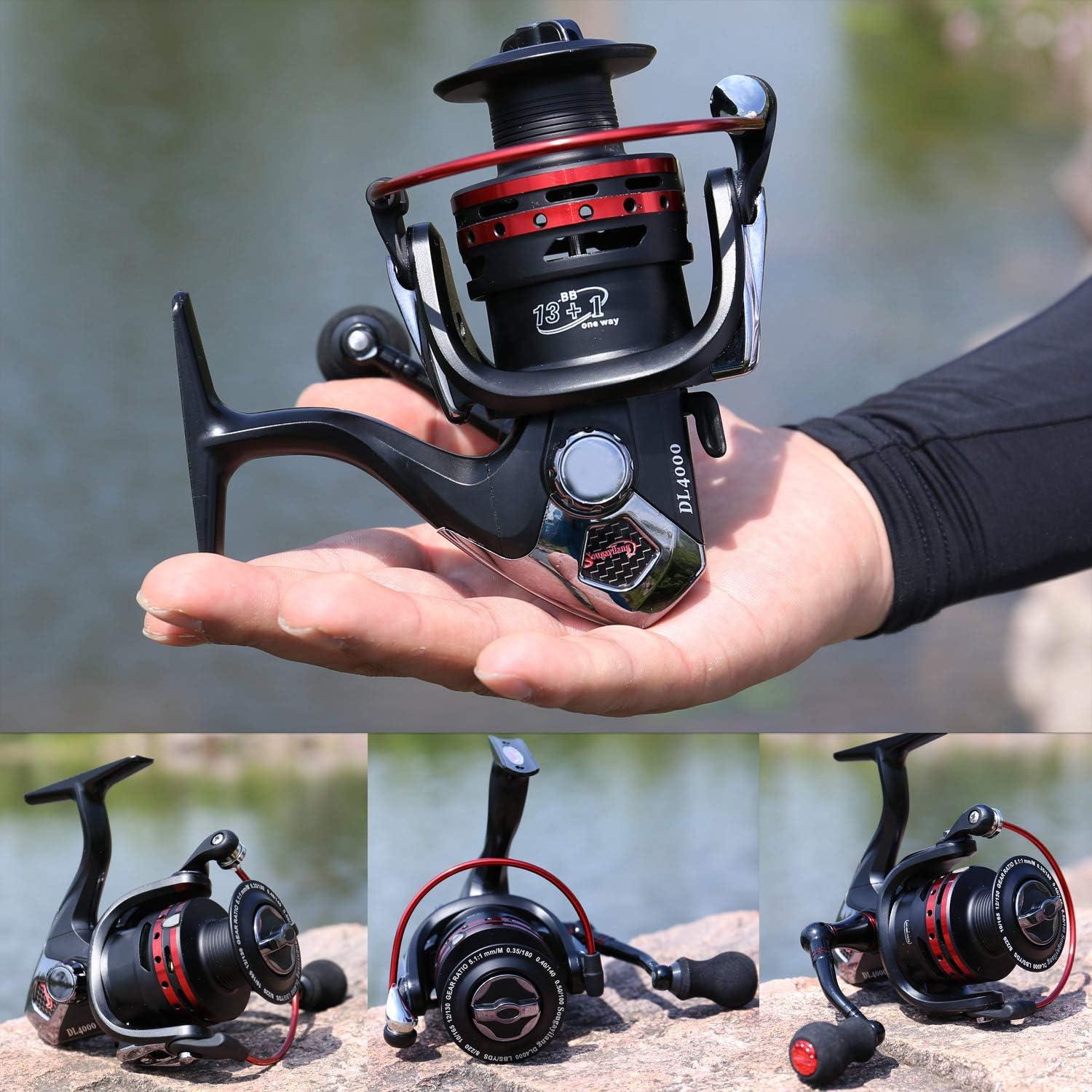 image:imageSougayilang Fishing Reels Powerful 131BB Spinning Reels Ultra Smooth Reel for Saltwater or Freshwater4000