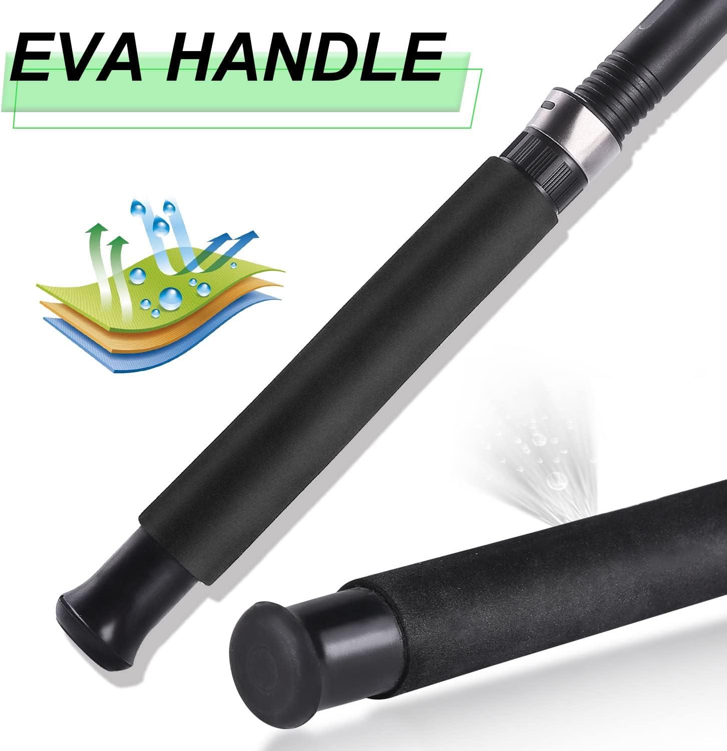 image:imageSougayilang Fishing Rod 2Piece Composite Graphite amp Glass Blanks Saltwater Trolling Rod Offshore Surf Fishing Pole with Stainless Steel Line Guides for Catfish Salmon Glass Fiber Spinning RodYellow