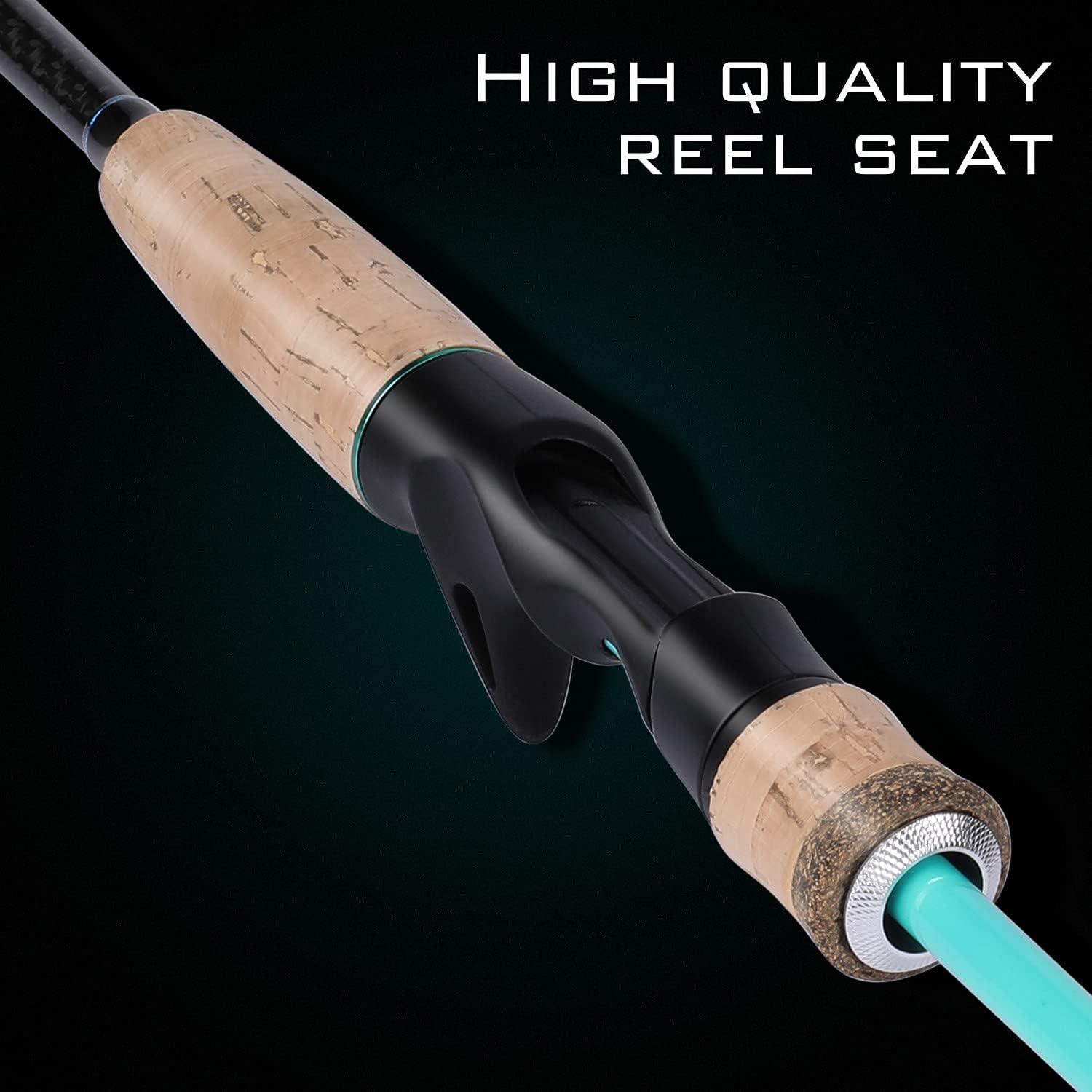image:imageSougayilang Fishing Rod and Reel Combo 2Piece MMH Fishing Pole with Baitcasting Reel Set Baitcaster ComboTurquoiseMMH RodLeft Handed