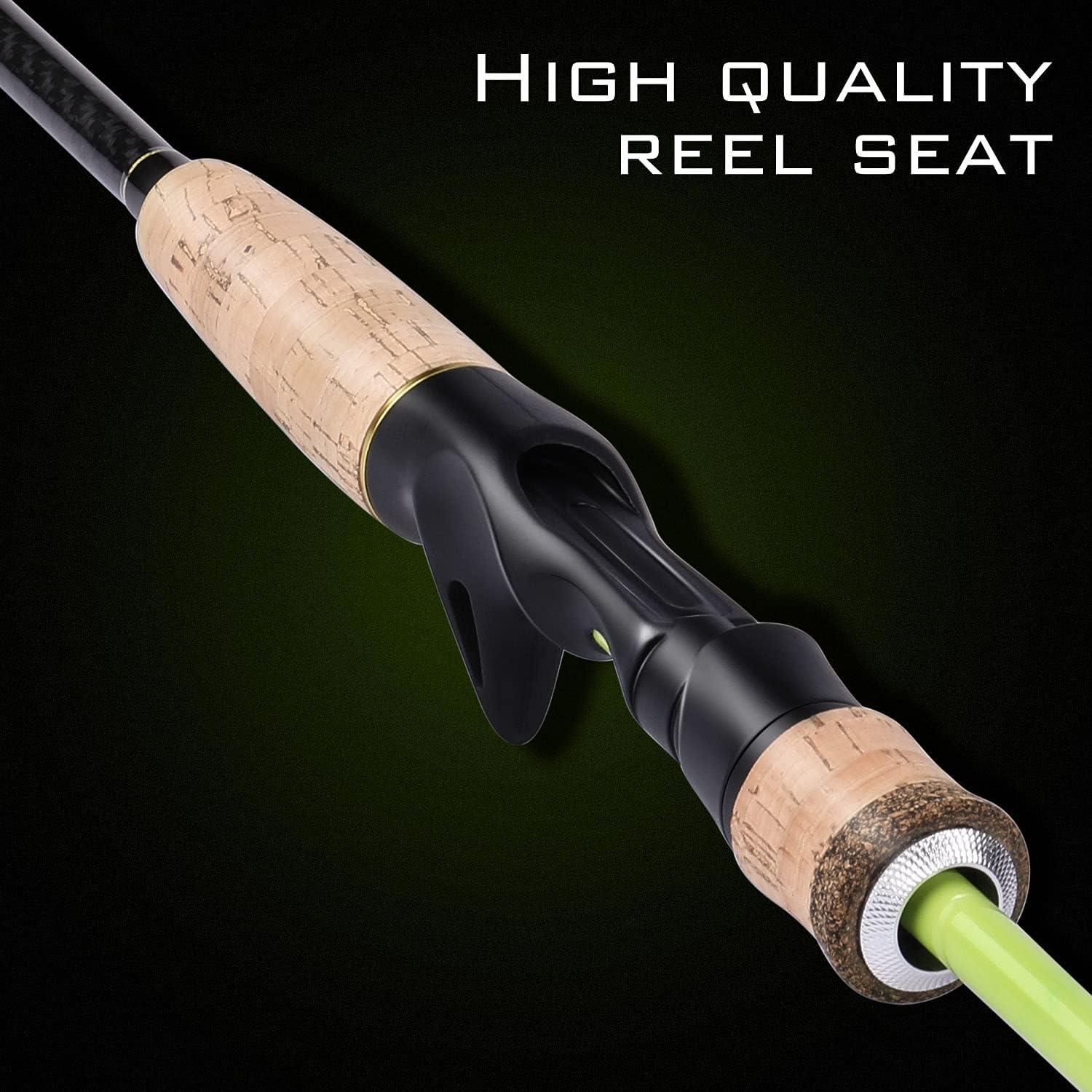image:imageSougayilang Fishing Rod and Reel Combo 2Piece MMH Fishing Pole with Baitcasting Reel Set Baitcaster ComboYellowMMH RodLeft Handed