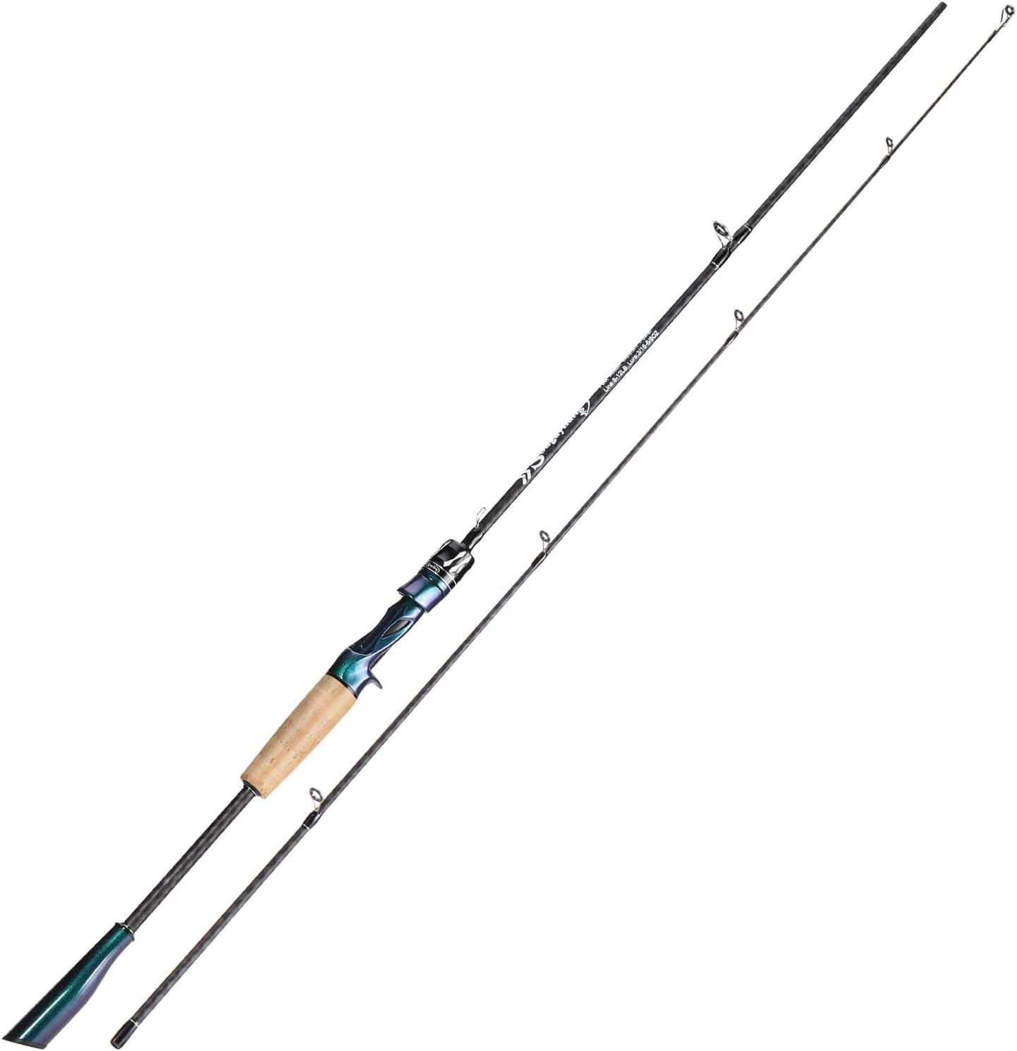 image:imageSougayilang Fishing RodLight Weight 2Section SpinningampCasting RodUnique Gradient Colorful Fsihing Pole for Freshwater Saltwater Great Present18 m