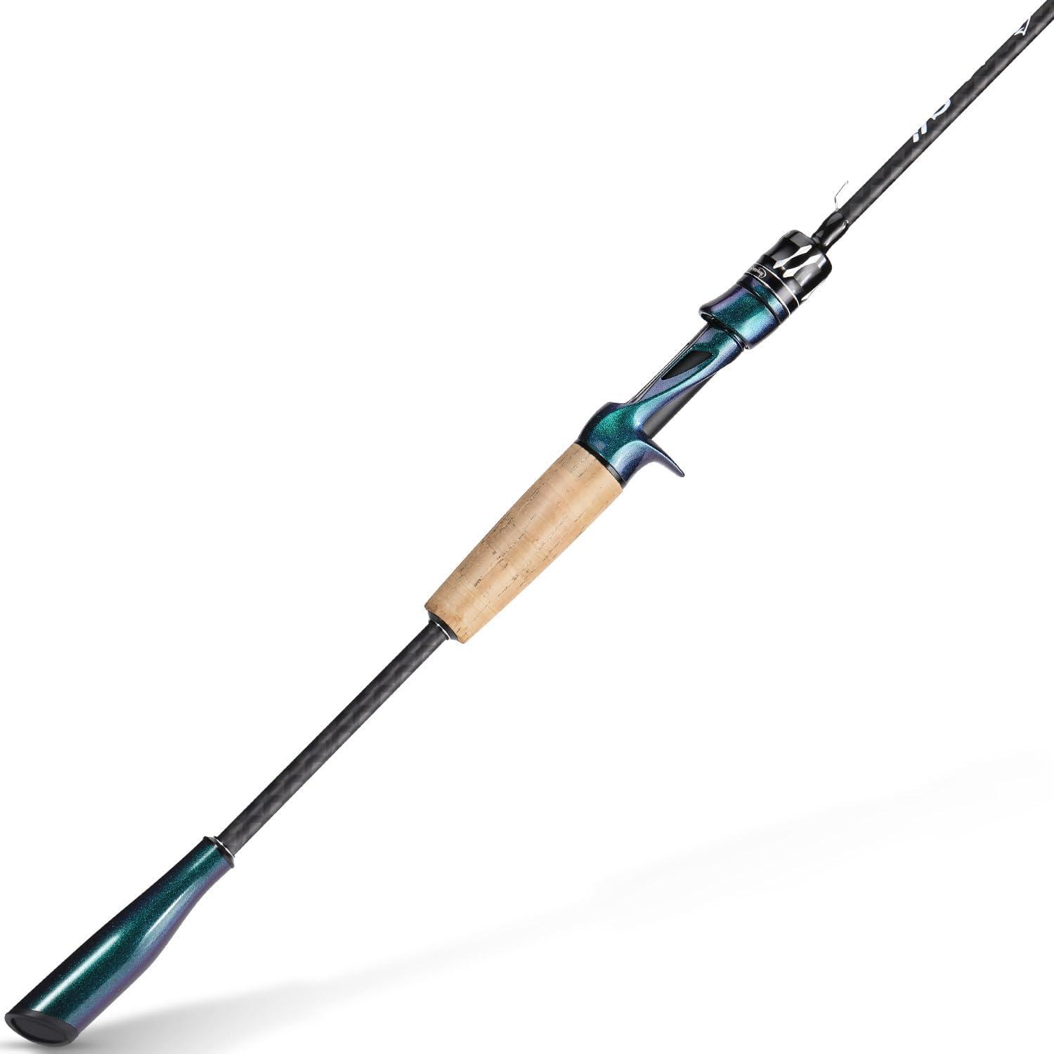 image:imageSougayilang Fishing RodLight Weight 2Section SpinningampCasting RodUnique Gradient Colorful Fsihing Pole for Freshwater Saltwater Great Present18 m