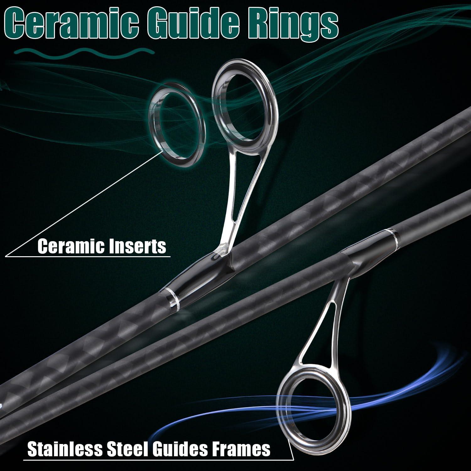 image:imageSougayilang Fishing RodLight Weight 2Section SpinningampCasting RodUnique Gradient Colorful Fsihing Pole for Freshwater Saltwater Great Present18 m