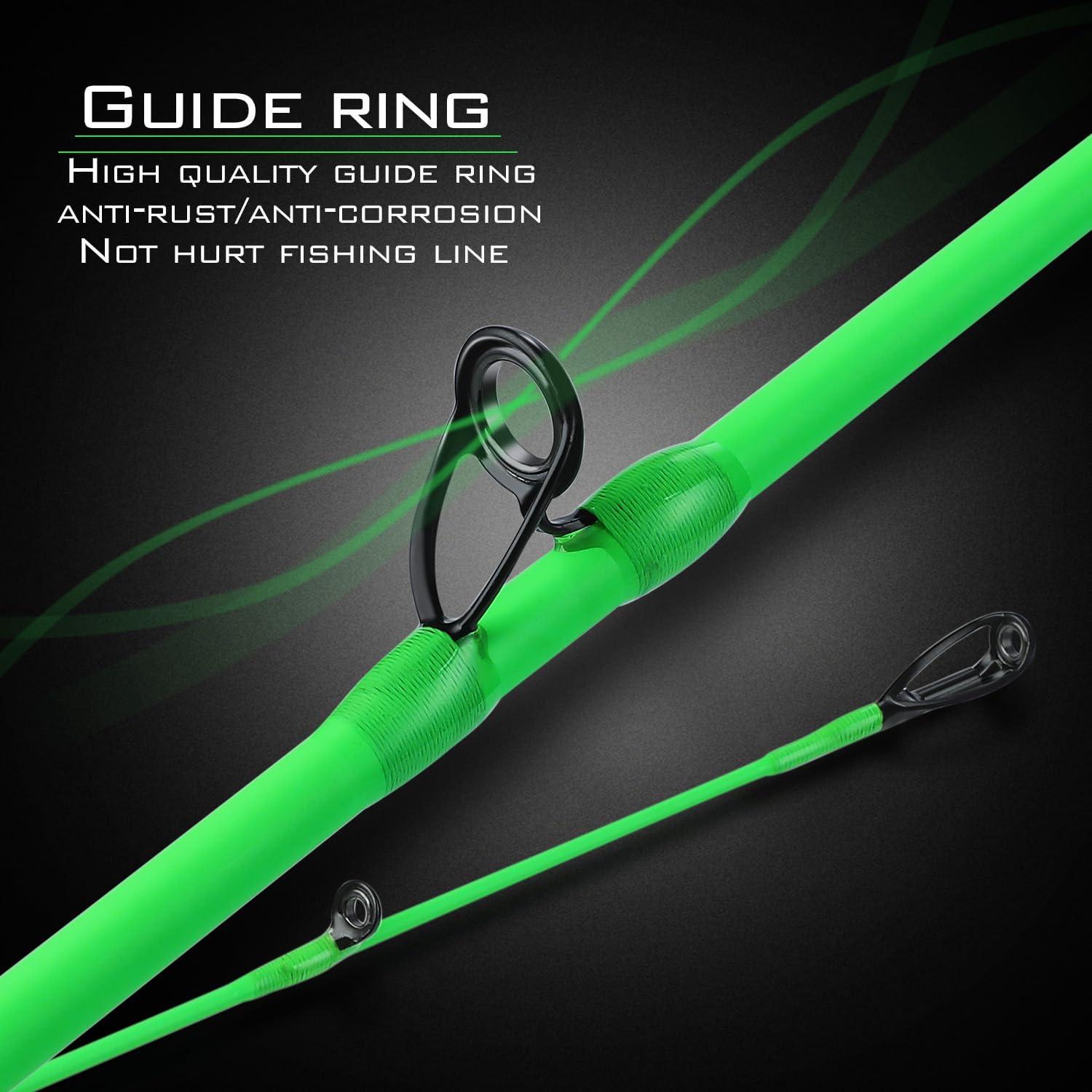 image:imageSougayilang Fishing Rods 2Section Carbon Fiber SpinningampCasting Rod with Comfortable Cork Handle Suit for Freshwater Saltwater Night Fishing Pole69 ft