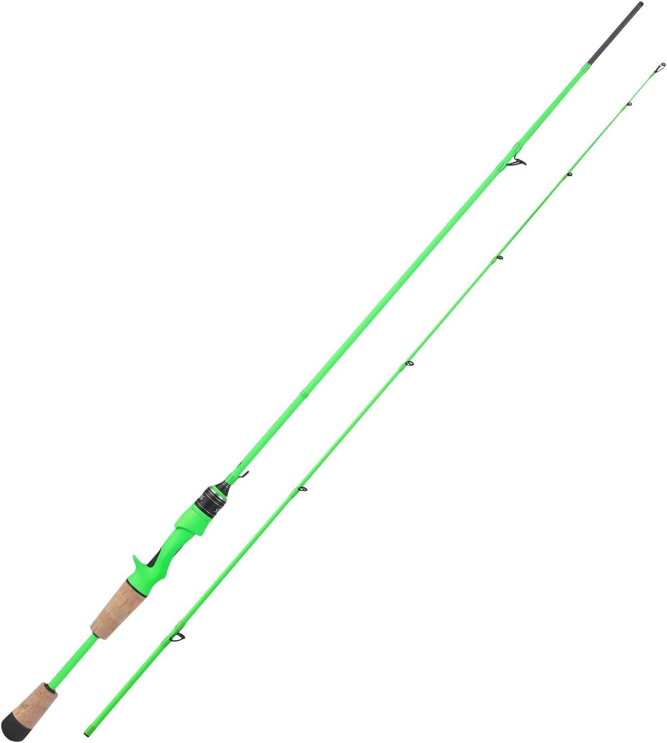 image:imageSougayilang Fishing Rods 2Section Carbon Fiber SpinningampCasting Rod with Comfortable Cork Handle Suit for Freshwater Saltwater Night Fishing Pole69 ft
