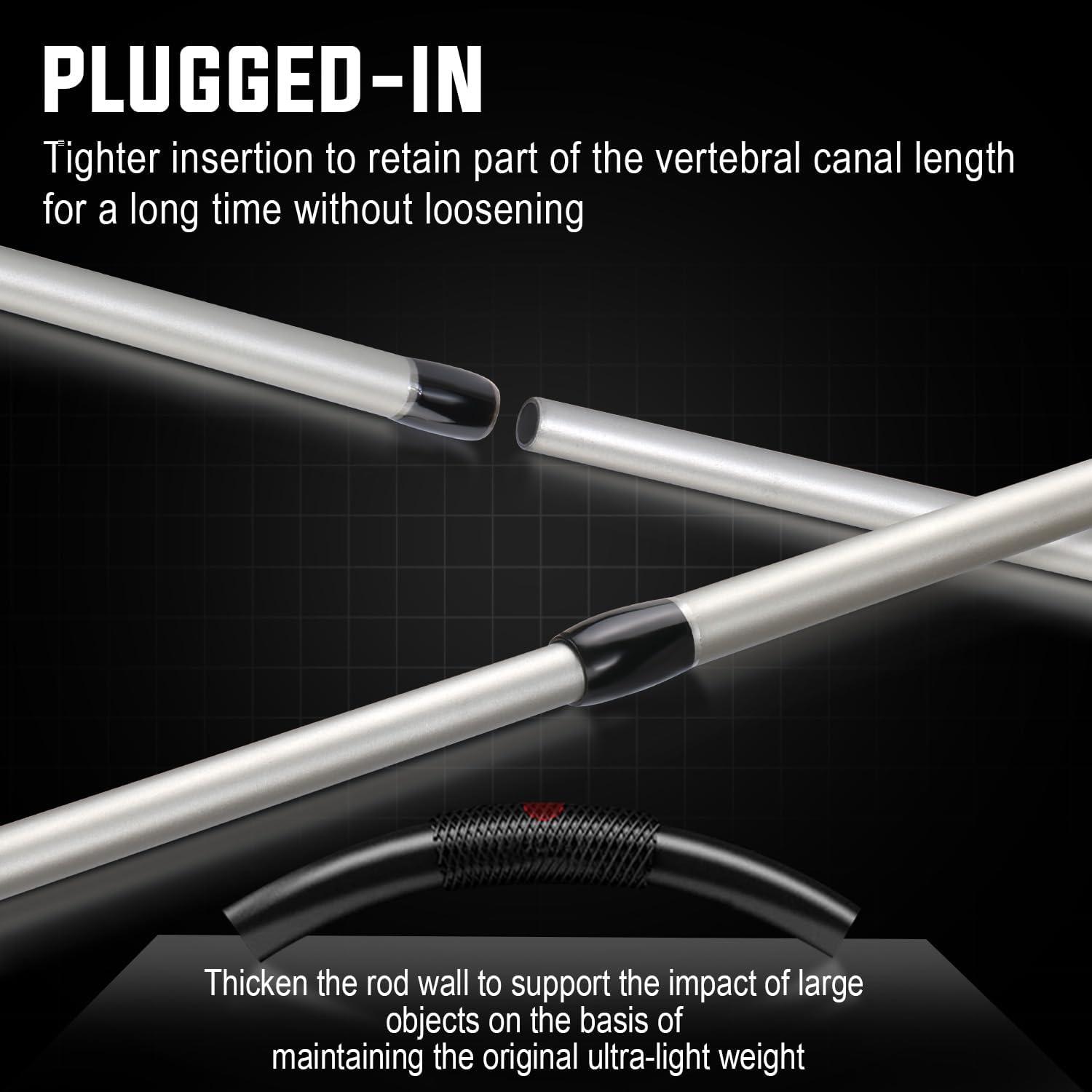 image:imageSougayilang Fishing Rods IM7 Graphite Blank Casting amp Spinning Rods2Piece Rod with S Style Hook Keeper and EVA Handle for Bass Trout Walleye Catfish EtcgreenCasting Rod