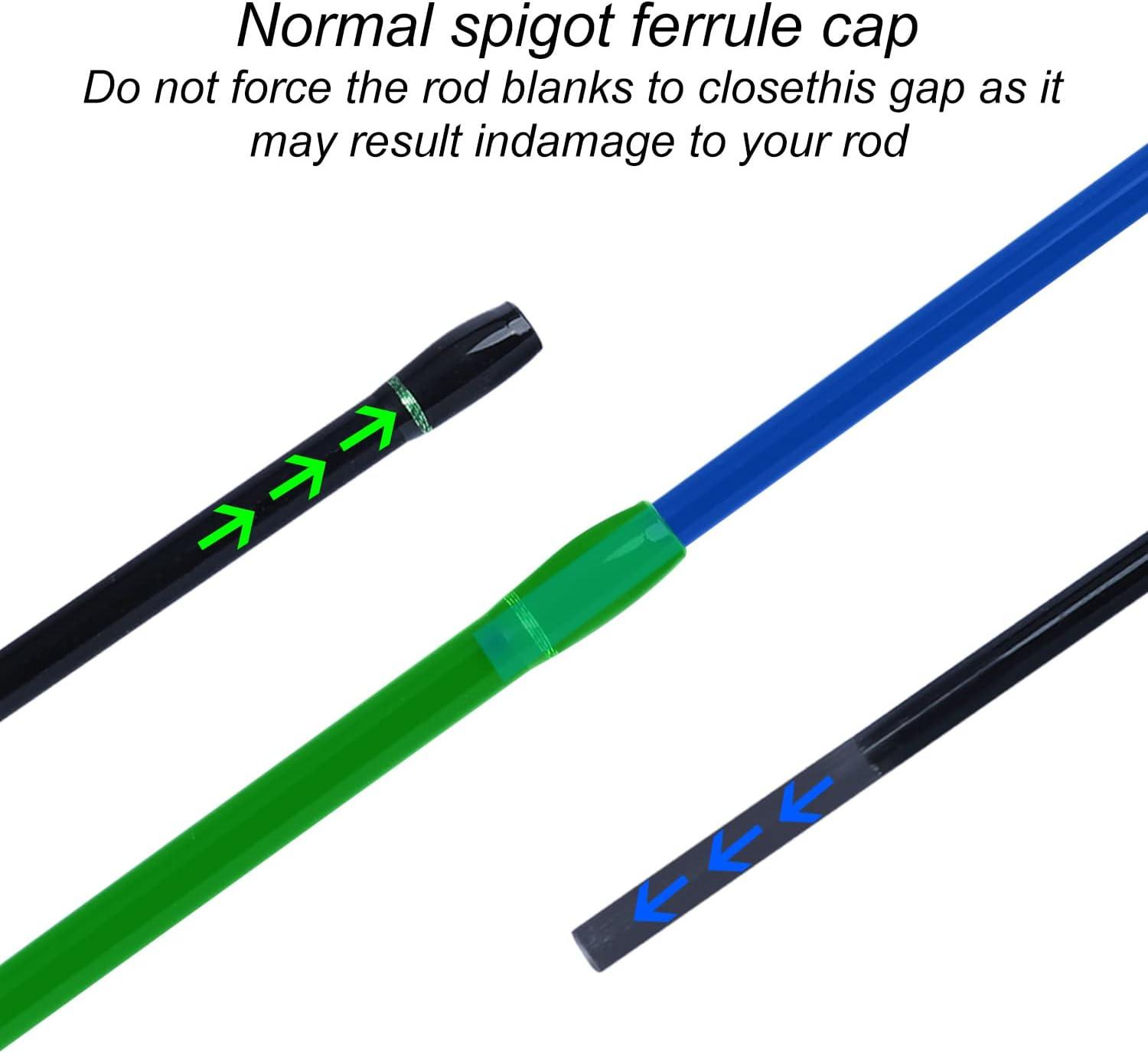 image:imageSougayilang Fishing Rods UltraSensitive Carbon Spinning Rods Blanks with Comfort EVA Grip Rod Handle 2 piecesTrout Rodgreen