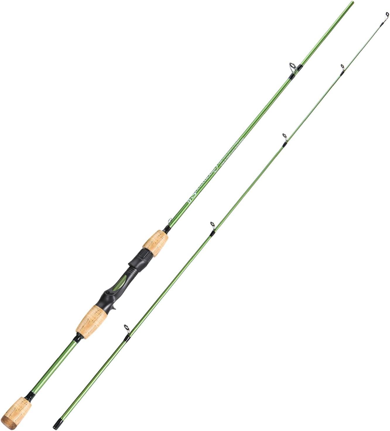 image:imageSougayilang Fishing Rods24 Ton Carbon Fiber Spinning Rod amp Casting Rod Stainless Steel GuidesLightweight Baitcasting Rod Two PiecesCasting