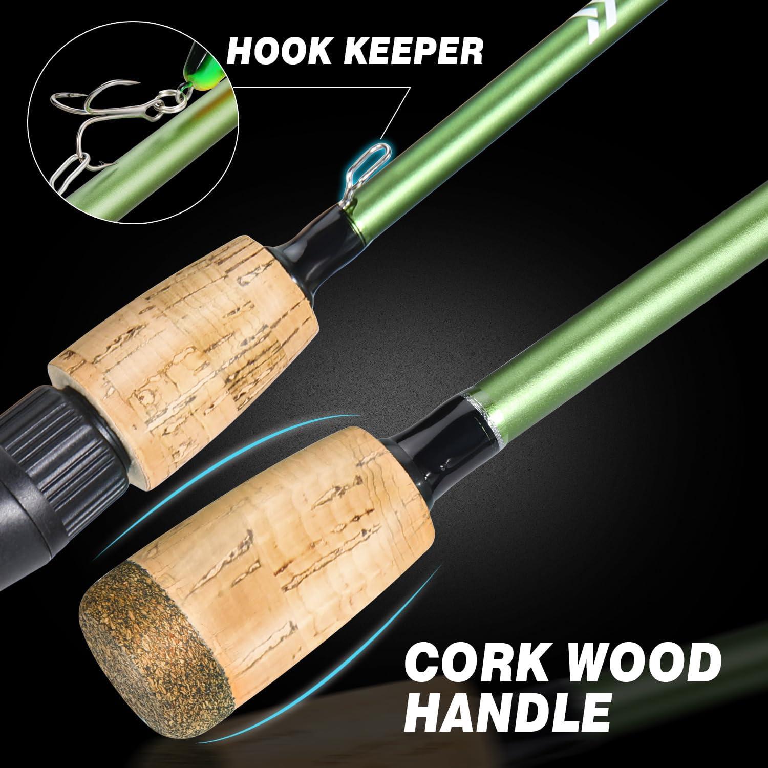 image:imageSougayilang Fishing Rods24 Ton Carbon Fiber Spinning Rod amp Casting Rod Stainless Steel GuidesLightweight Baitcasting Rod Two PiecesSpinning