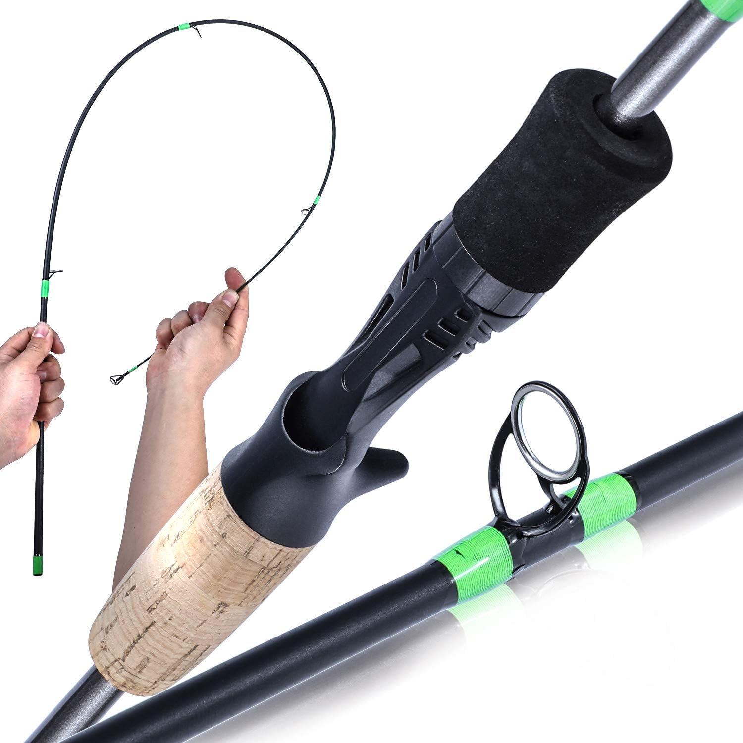 image:imageSougayilang Flexible Fishing Rods Spinning Rods amp Casting Rods Lightweight Trout Rods 2 Pieces Cork Handle Crappie FishingCAST