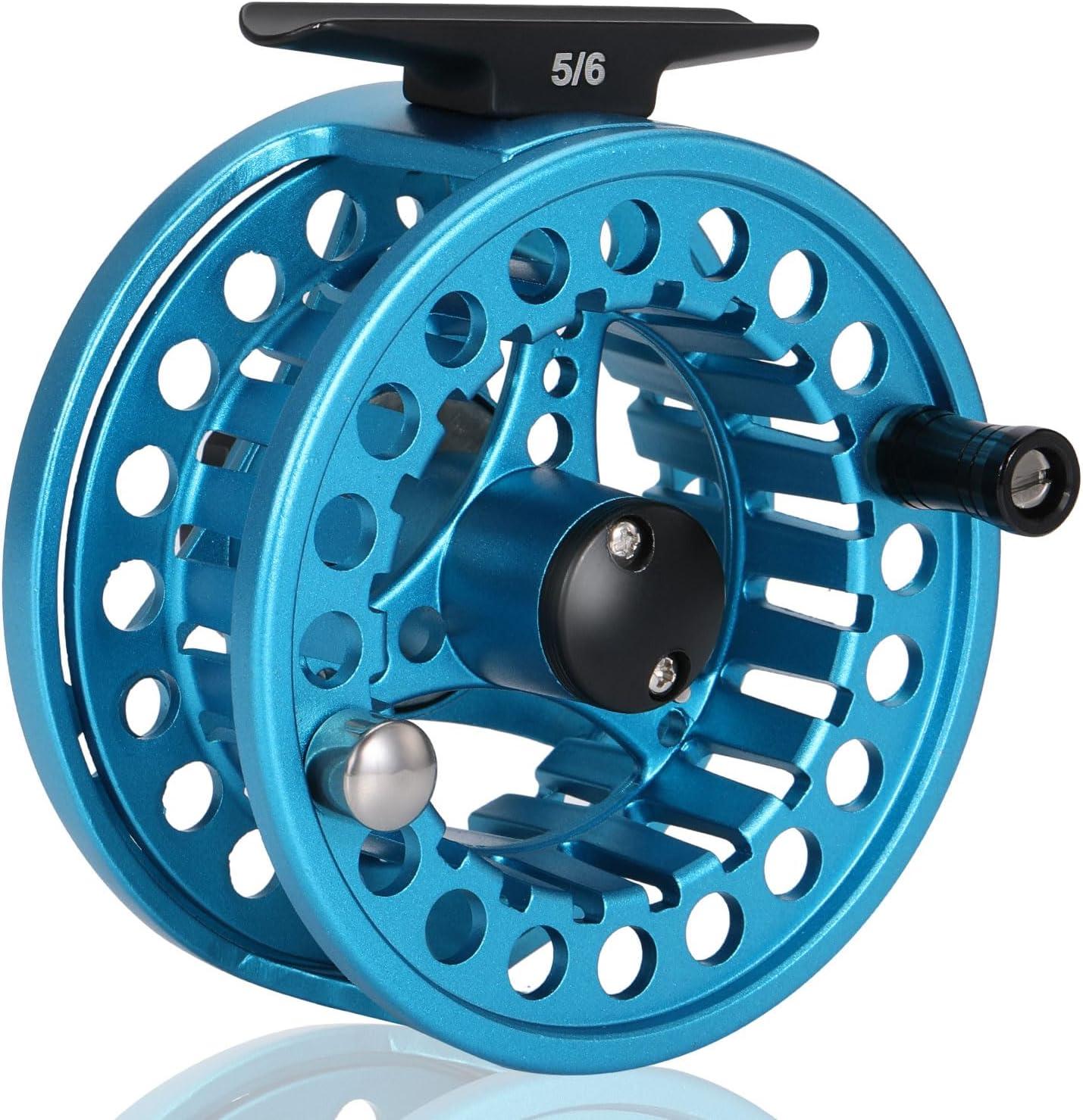 image:imageSougayilang Fly Fishing Reel Die Cast Aluminum Fly Reel 56 78 Weight Saltwater Fly Reels 56 78 Weight Saltwater Fly ReelsBlue
