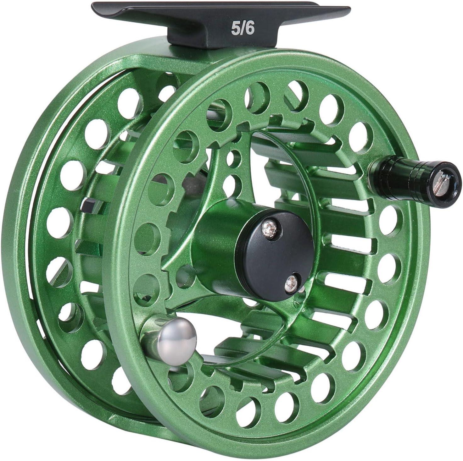 image:imageSougayilang Fly Fishing Reel Die Cast Aluminum Fly Reel 56 78 Weight Saltwater Fly Reels 56 78 Weight Saltwater Fly ReelsGreen