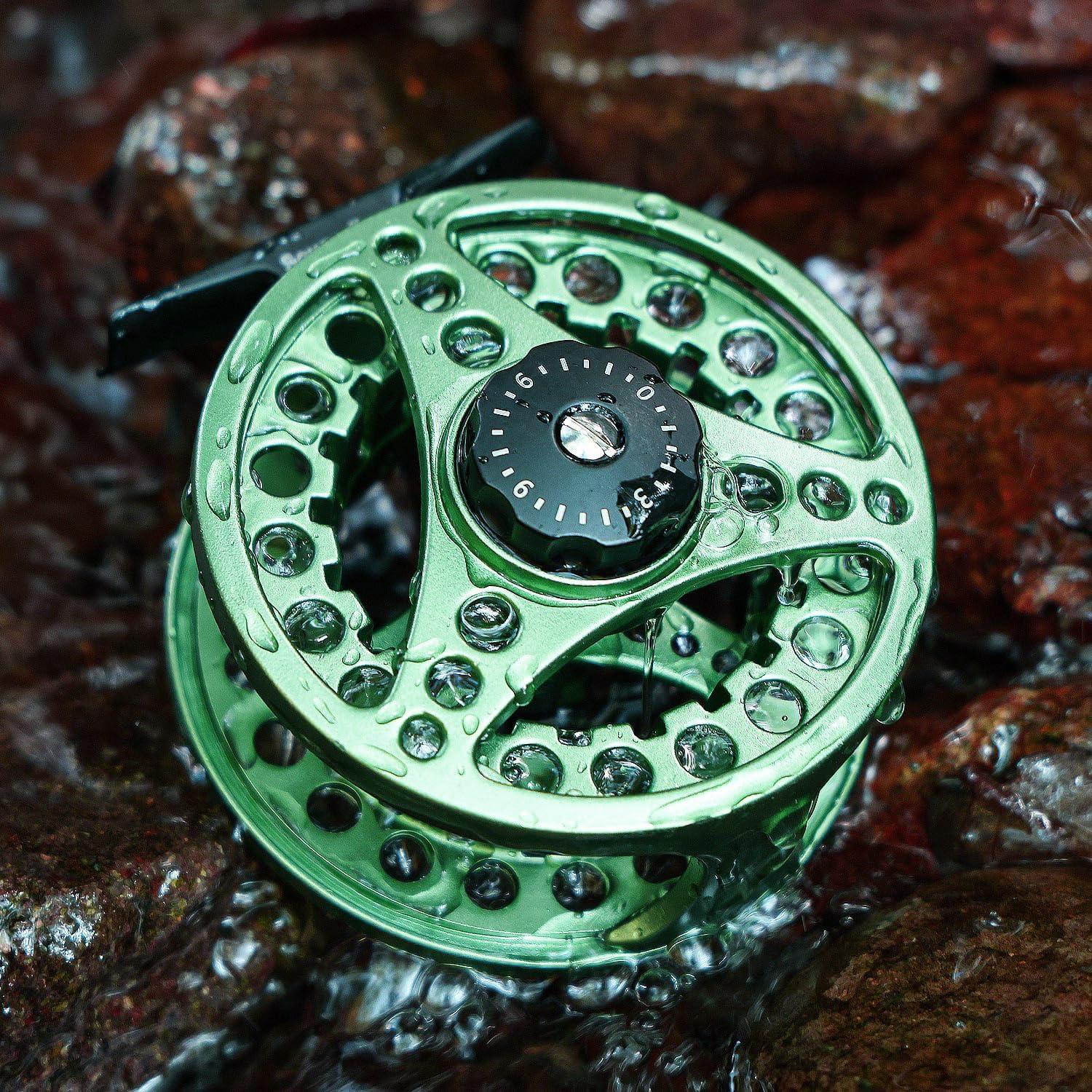 image:imageSougayilang Fly Fishing Reel Die Cast Aluminum Fly Reel 56 78 Weight Saltwater Fly Reels 56 78 Weight Saltwater Fly ReelsGreen