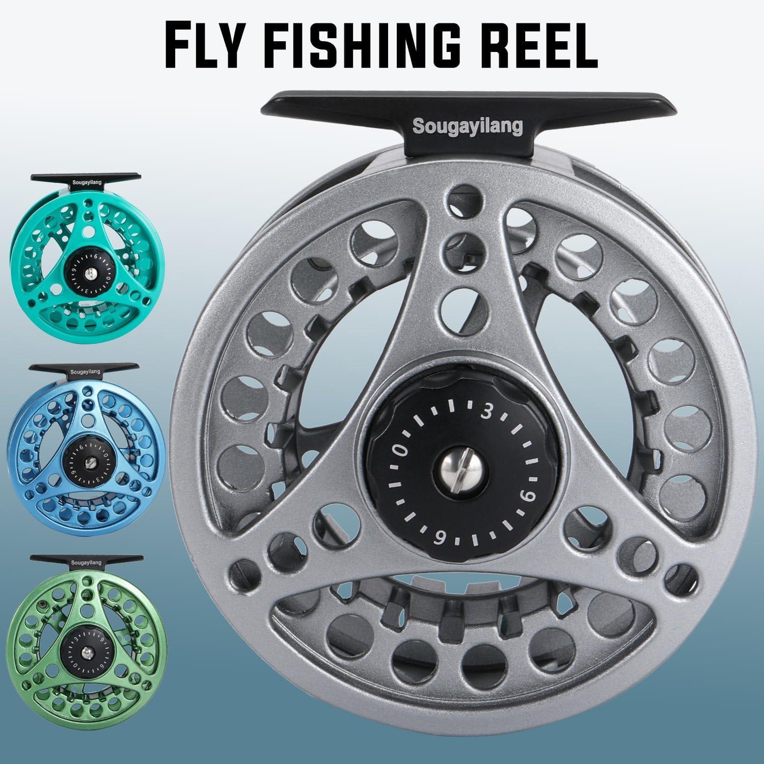 image:imageSougayilang Fly Fishing Reel Die Cast Aluminum Fly Reel 56 78 Weight Saltwater Fly Reels 56 78 Weight Saltwater Fly ReelsSilver