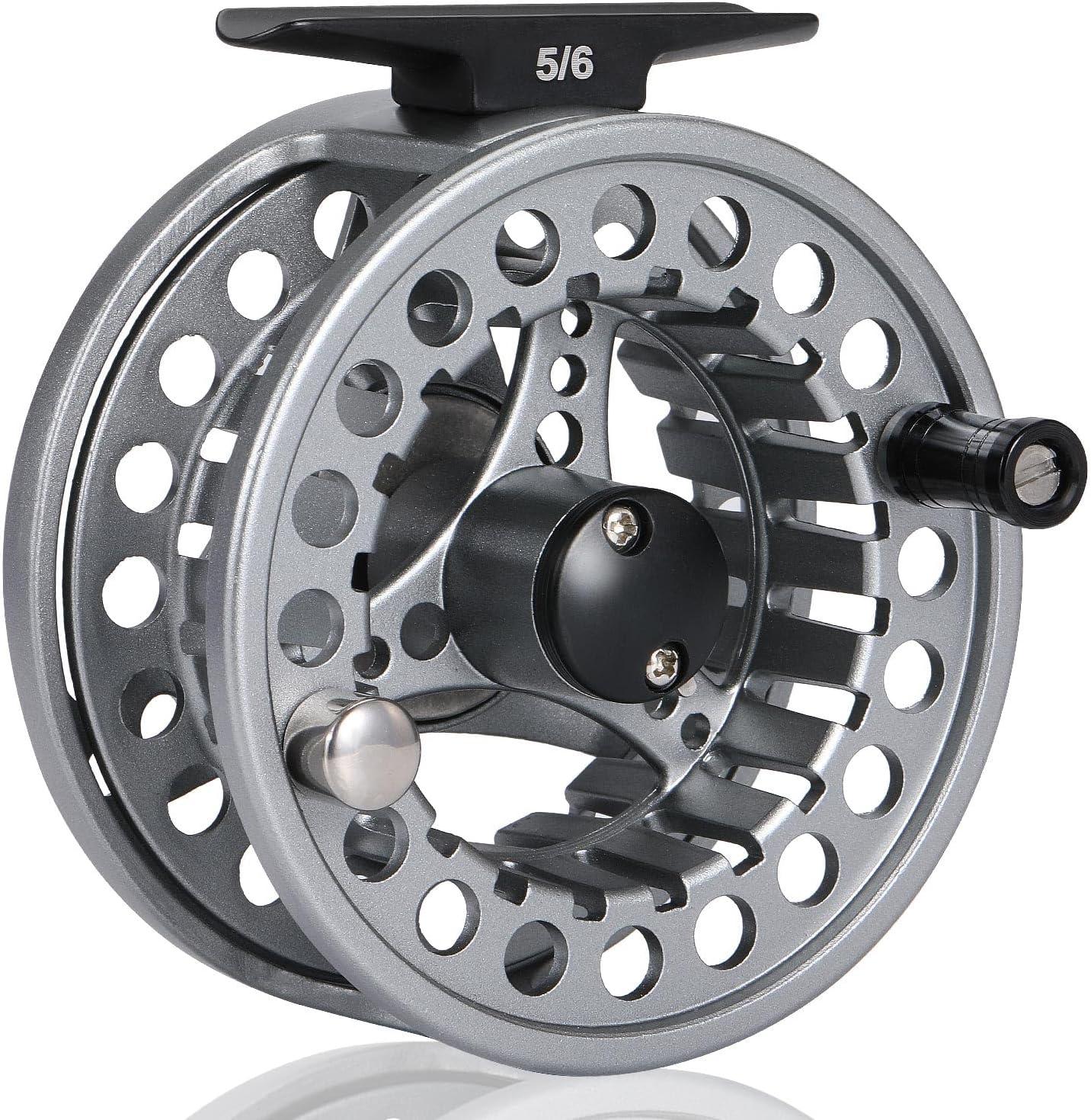 image:imageSougayilang Fly Fishing Reel Die Cast Aluminum Fly Reel 56 78 Weight Saltwater Fly Reels 56 78 Weight Saltwater Fly ReelsSilver