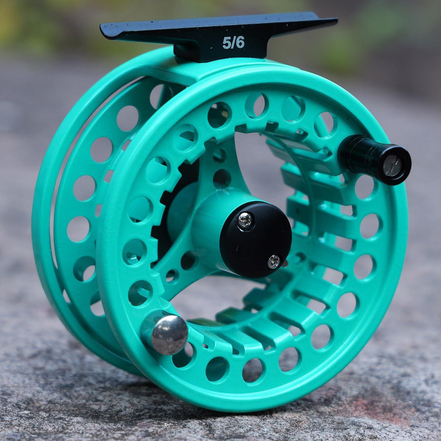 image:imageSougayilang Fly Fishing Reel Die Cast Aluminum Fly Reel 56 78 Weight Saltwater Fly Reels 56 78 Weight Saltwater Fly ReelsTurquoisee