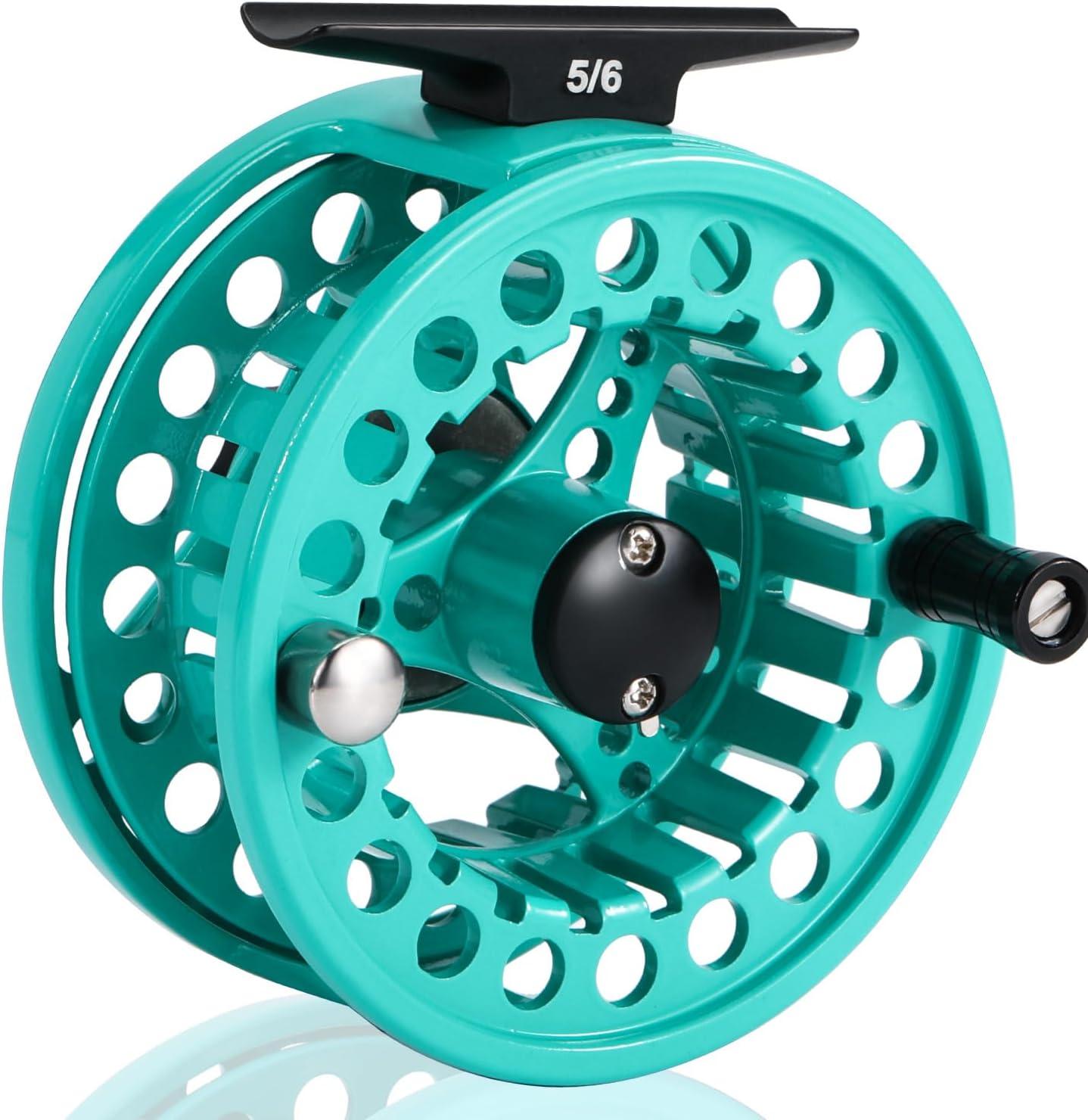 image:imageSougayilang Fly Fishing Reel Die Cast Aluminum Fly Reel 56 78 Weight Saltwater Fly Reels 56 78 Weight Saltwater Fly ReelsTurquoisee