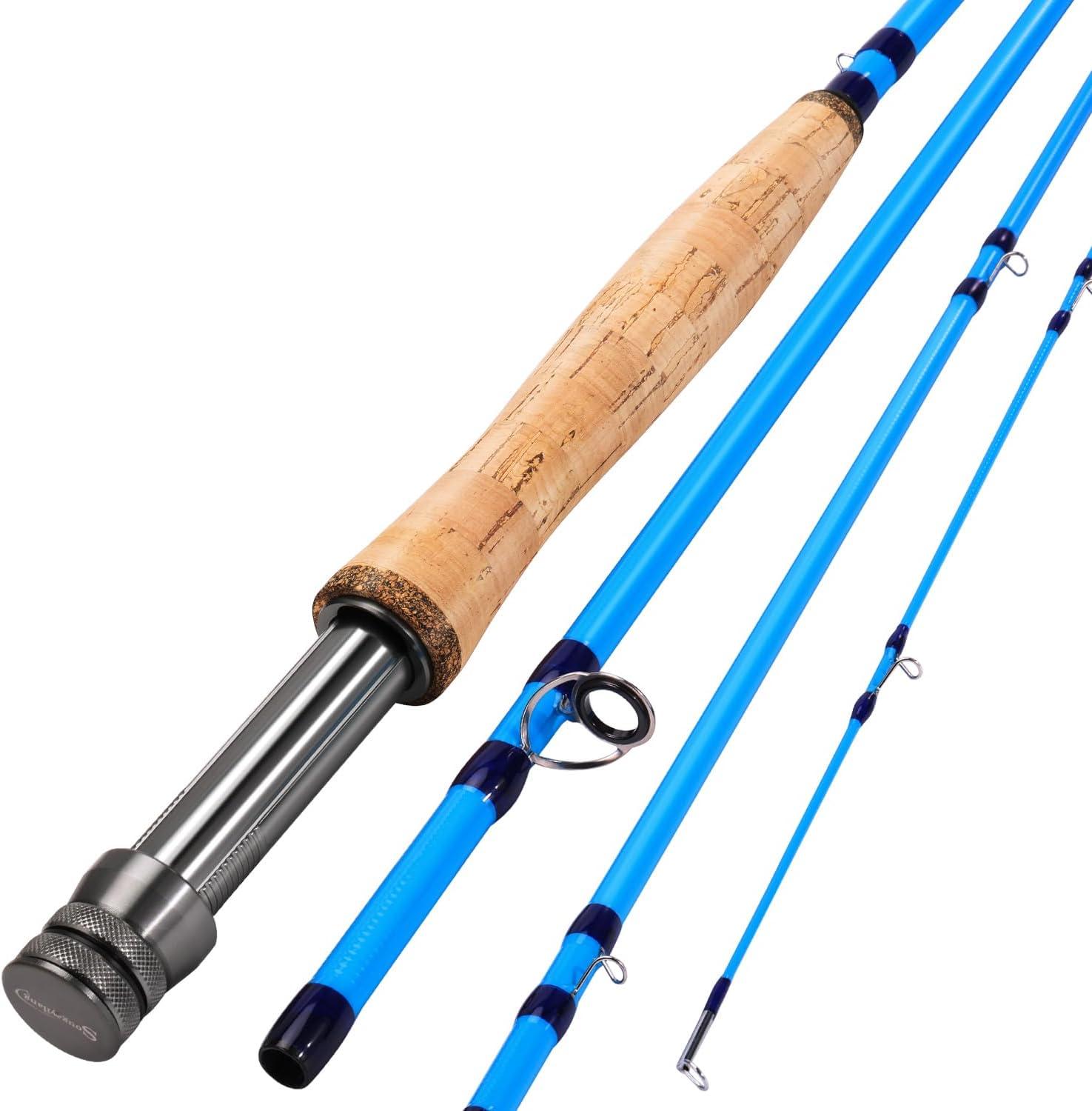 image:imageSougayilang Fly Fishing Rod HighPerformance IM8 Carbon Blank 9ft for 56wt and 78wt TravelFriendly DesignBlue9 5wt 4sec