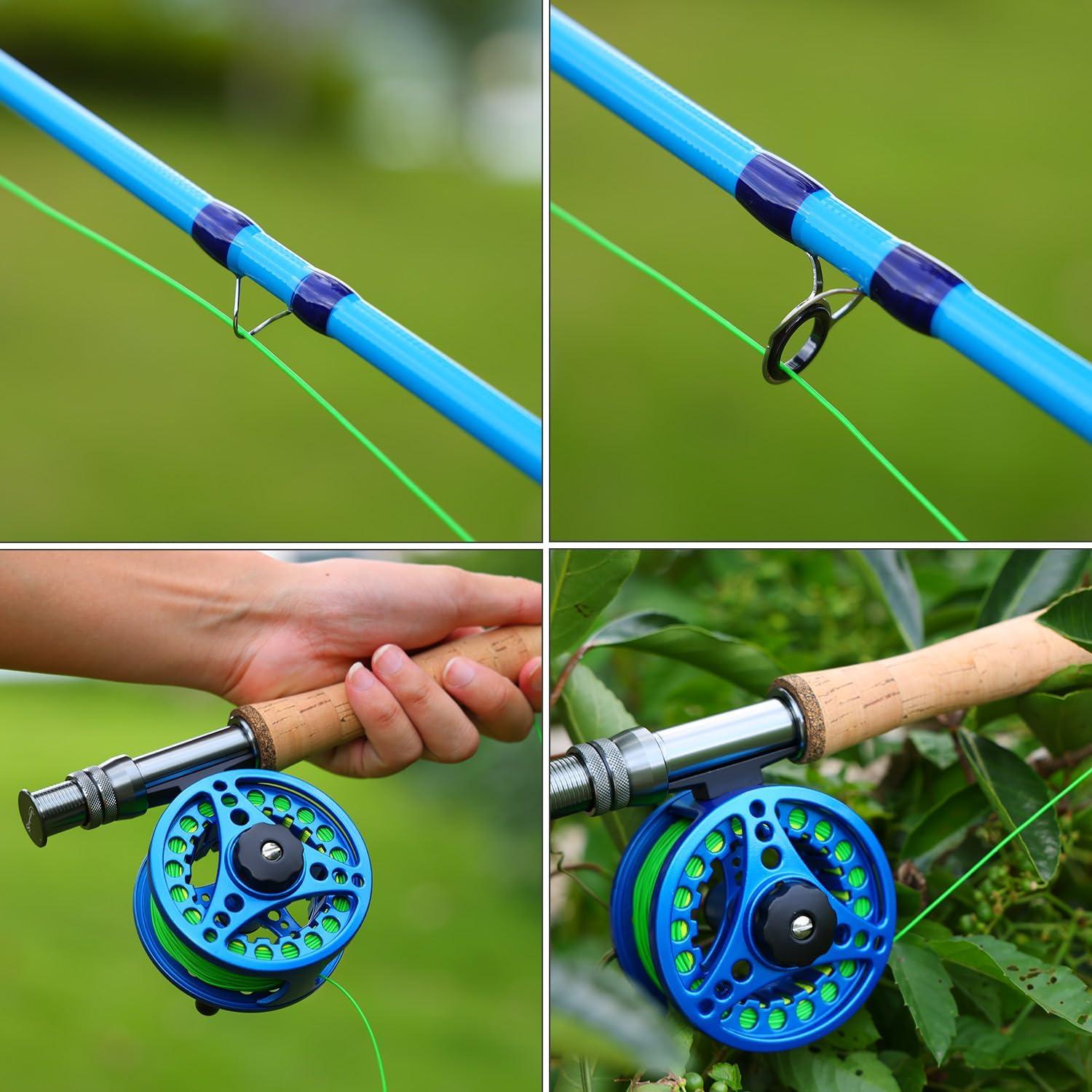 image:imageSougayilang Fly Fishing Rod HighPerformance IM8 Carbon Blank 9ft for 56wt and 78wt TravelFriendly DesignBlue9 5wt 4sec