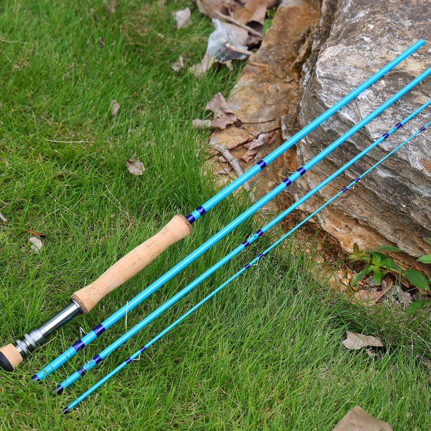 image:imageSougayilang Fly Fishing Rod HighPerformance IM8 Carbon Blank 9ft for 56wt and 78wt TravelFriendly DesignBlue9 8wt 4sec