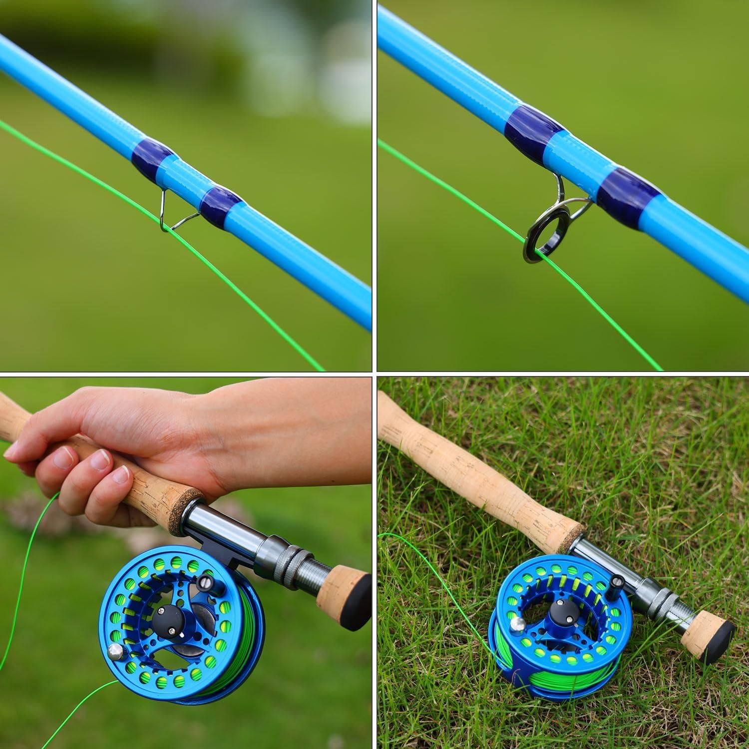 image:imageSougayilang Fly Fishing Rod HighPerformance IM8 Carbon Blank 9ft for 56wt and 78wt TravelFriendly DesignBlue9 8wt 4sec