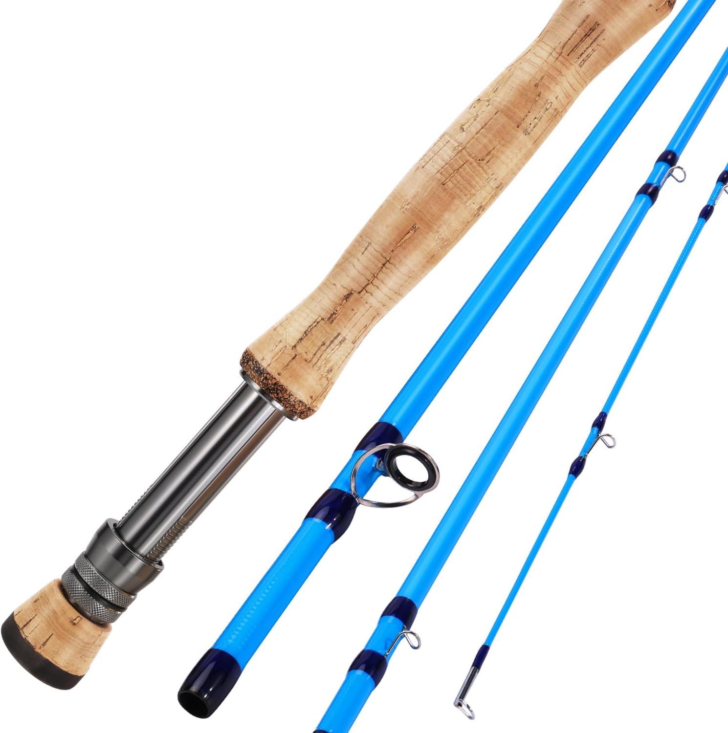 image:imageSougayilang Fly Fishing Rod HighPerformance IM8 Carbon Blank 9ft for 56wt and 78wt TravelFriendly DesignBlue9 8wt 4sec