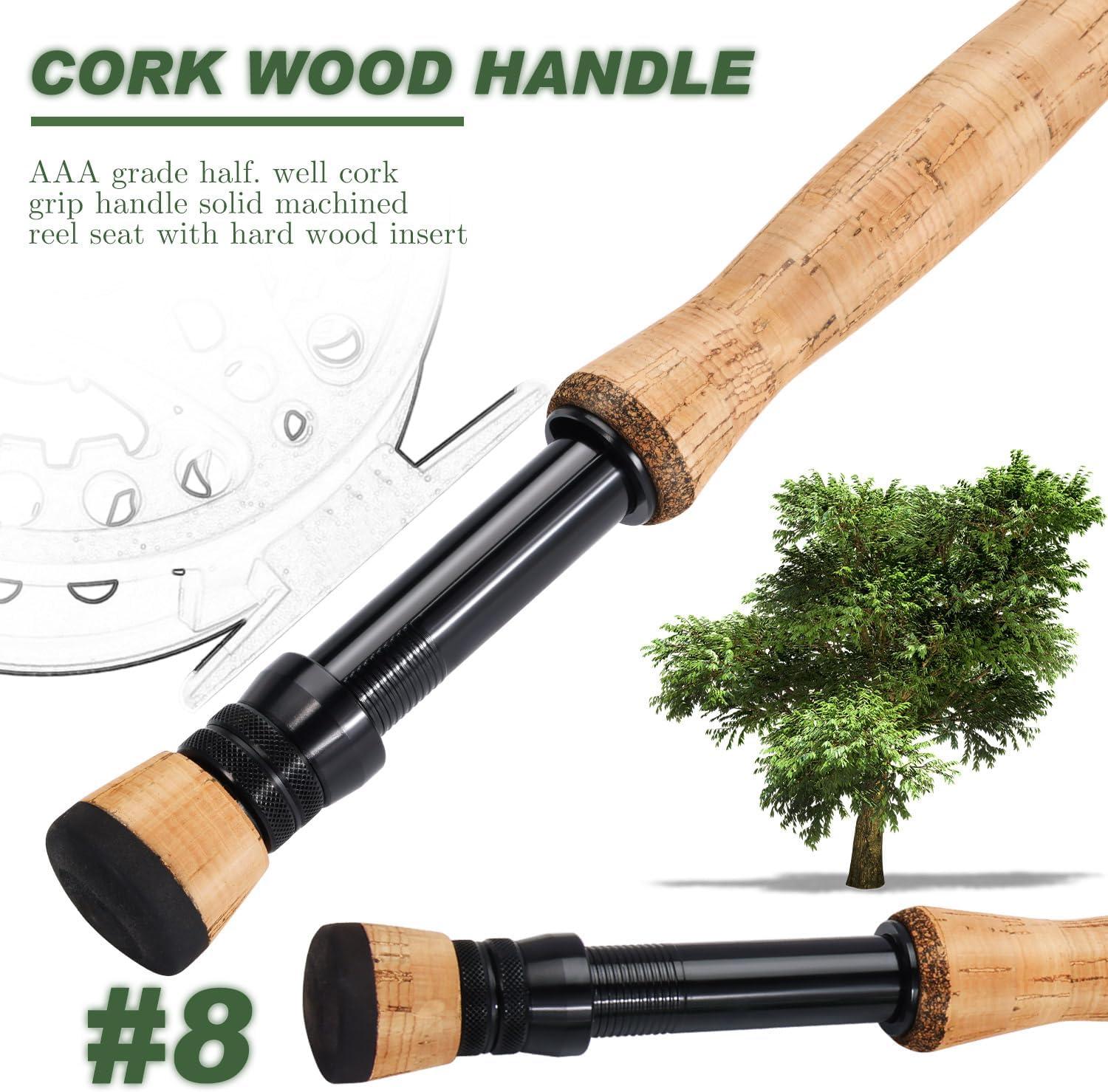 image:imageSougayilang Fly Fishing Rod HighPerformance IM8 Carbon Blank 9ft for 56wt and 78wt TravelFriendly DesignGreen9 8wt 4sec