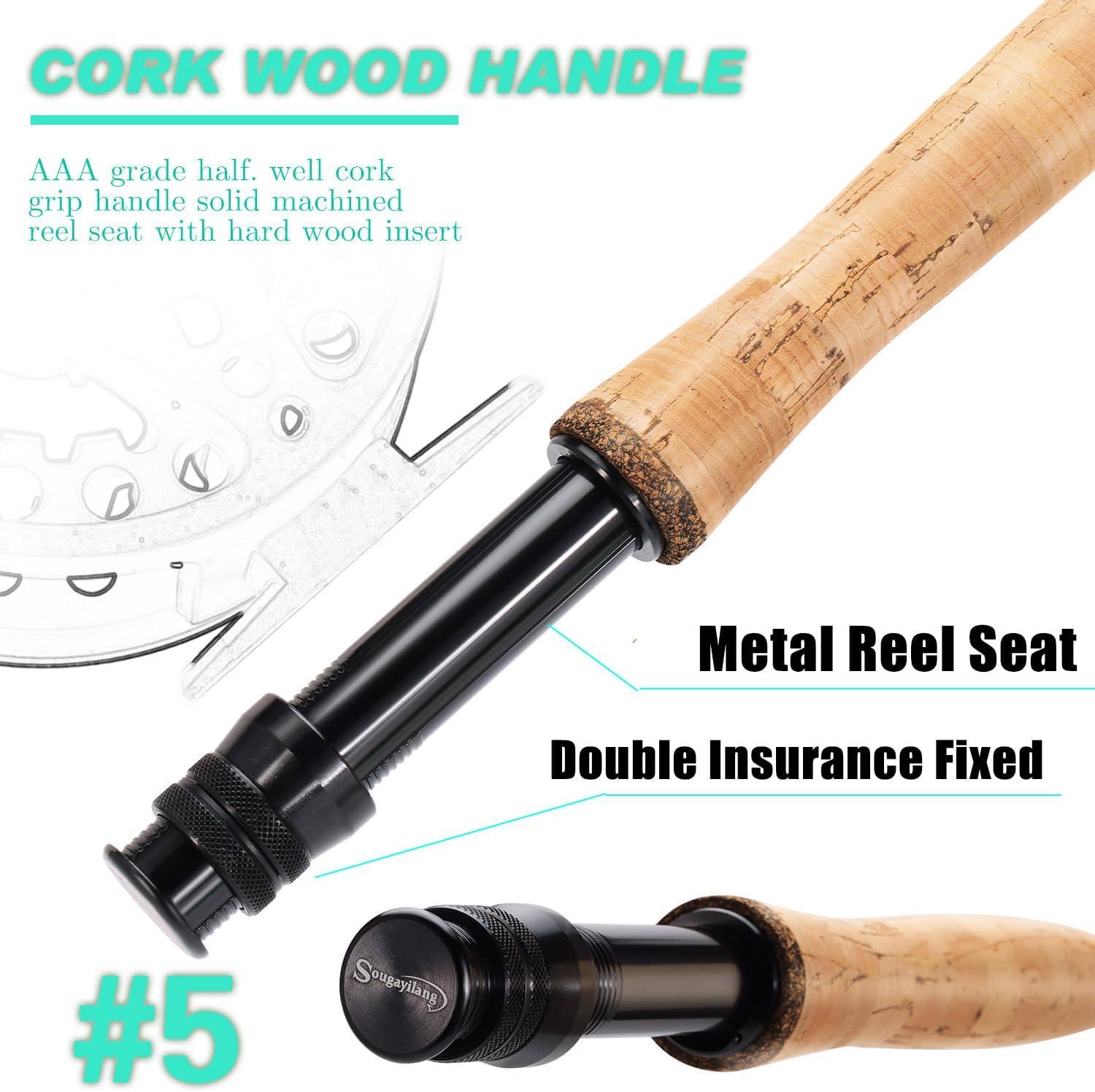 image:imageSougayilang Fly Fishing Rod HighPerformance IM8 Carbon Blank 9ft for 56wt and 78wt TravelFriendly DesignTurquoise9 5wt 4sec