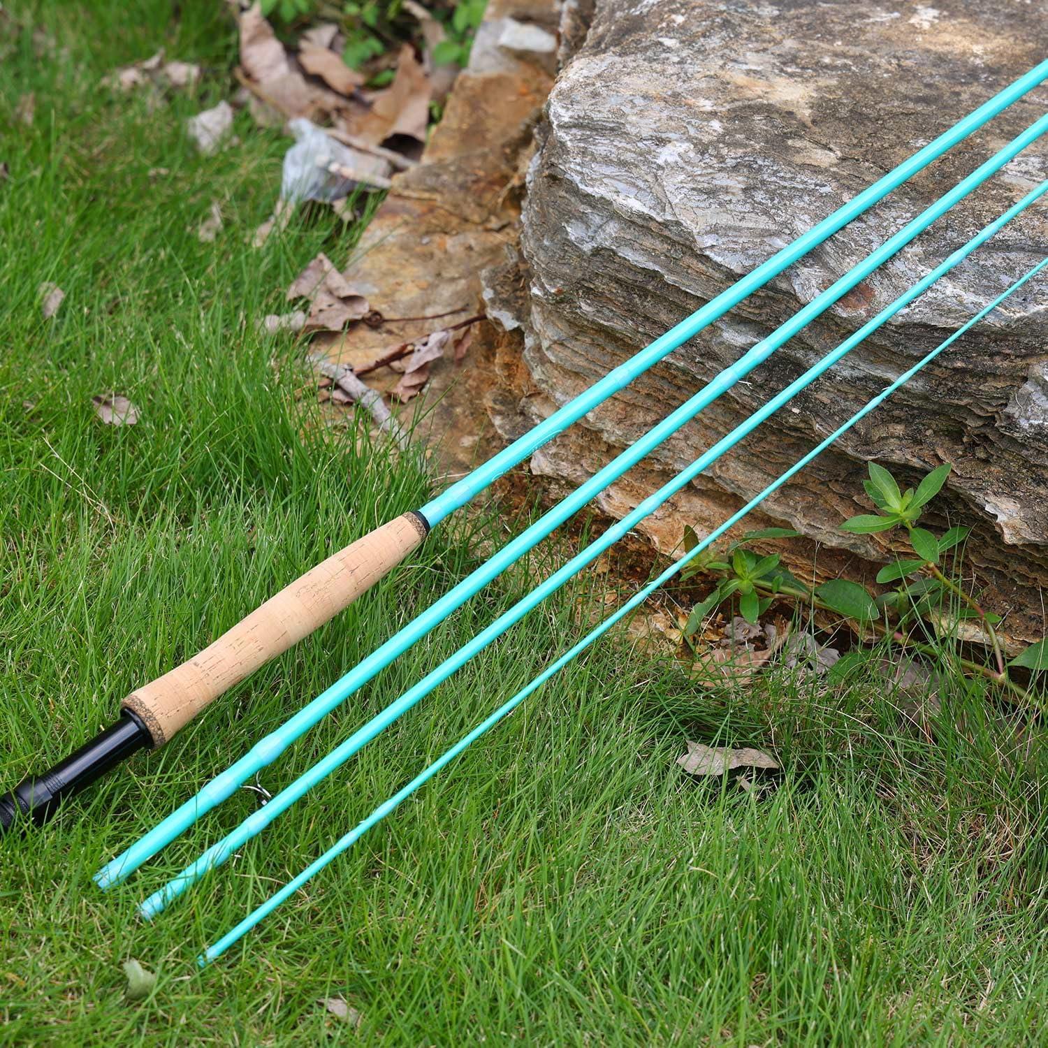 image:imageSougayilang Fly Fishing Rod HighPerformance IM8 Carbon Blank 9ft for 56wt and 78wt TravelFriendly DesignTurquoise9 5wt 4sec