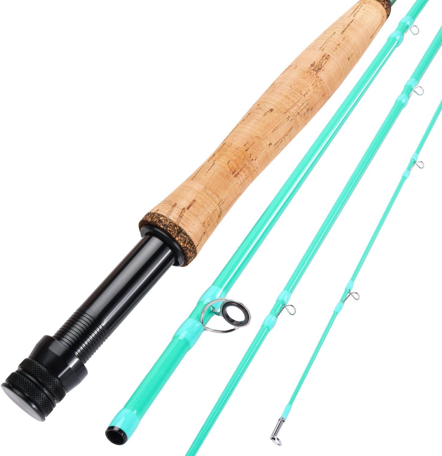 image:imageSougayilang Fly Fishing Rod HighPerformance IM8 Carbon Blank 9ft for 56wt and 78wt TravelFriendly DesignTurquoise9 5wt 4sec