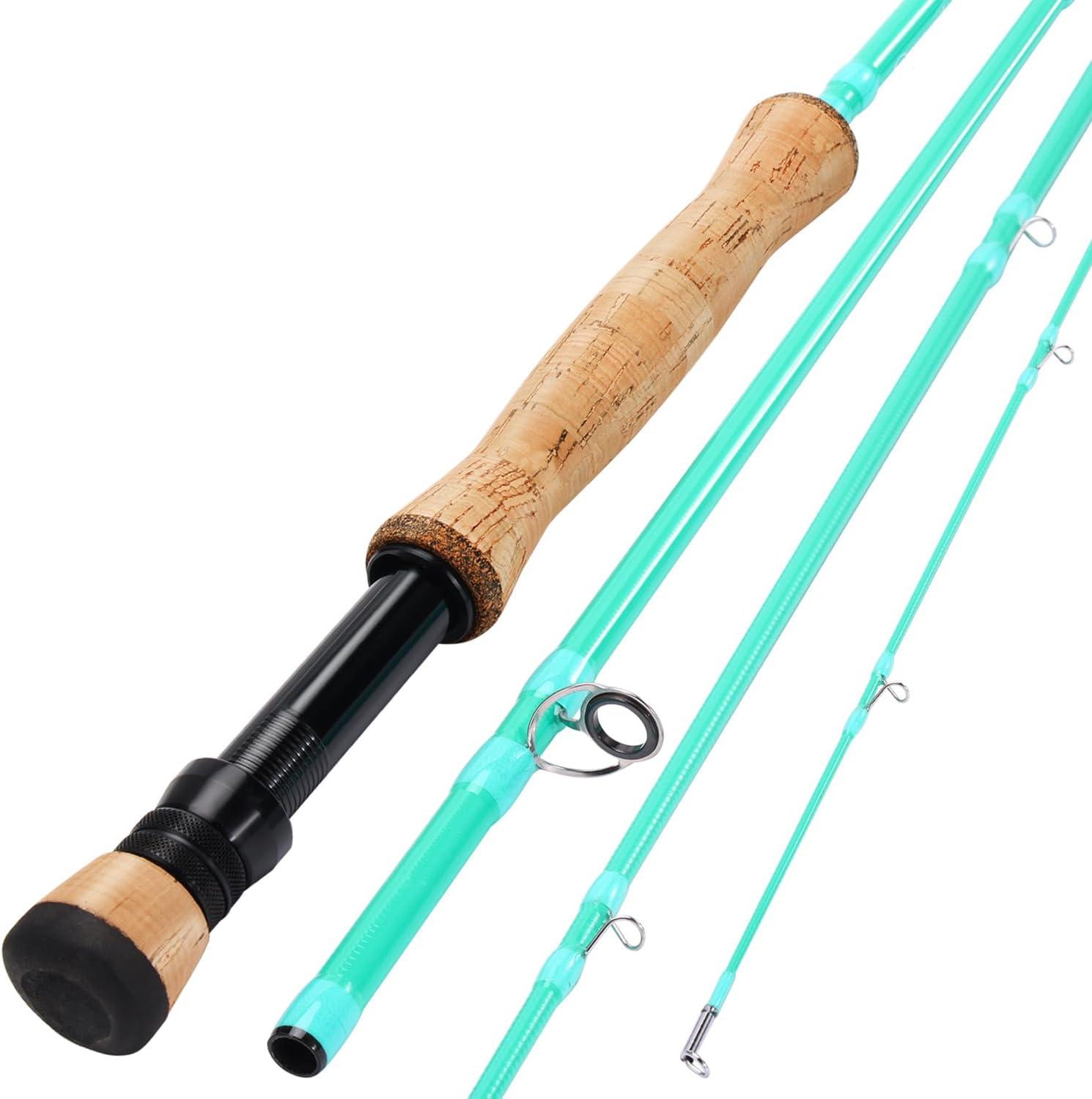 image:imageSougayilang Fly Fishing Rod HighPerformance IM8 Carbon Blank 9ft for 56wt and 78wt TravelFriendly DesignTurquoise9 8wt 4sec