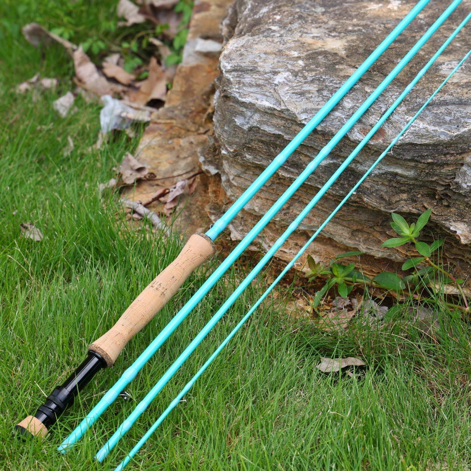 image:imageSougayilang Fly Fishing Rod HighPerformance IM8 Carbon Blank 9ft for 56wt and 78wt TravelFriendly DesignTurquoise9 8wt 4sec