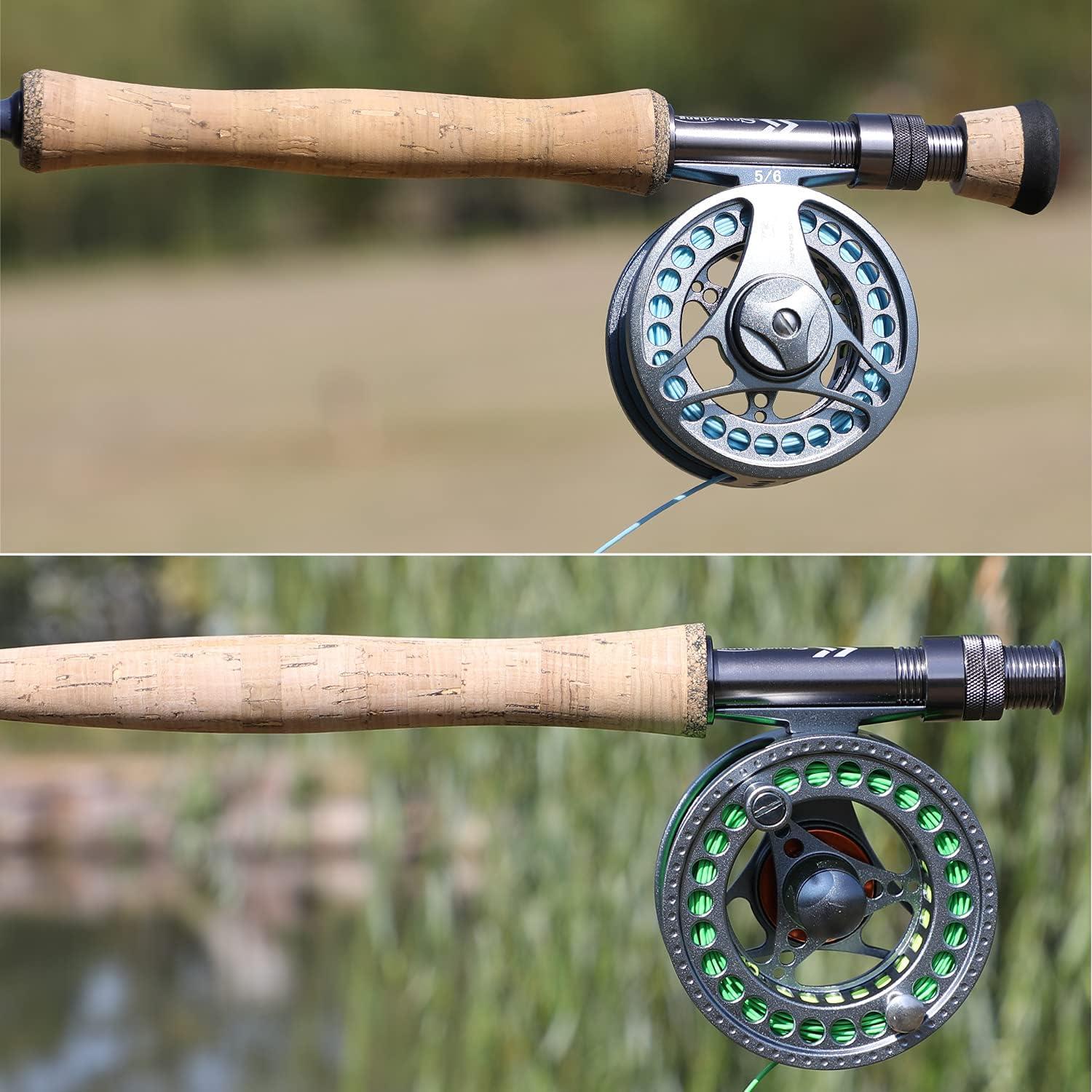 image:imageSougayilang Fly Fishing Rod Lightweight UltraPortable 4 Pieces Graphite Fly Rod for Complete Starter 56wt 78wt Rod for Traveling9FT 5wt 4sec