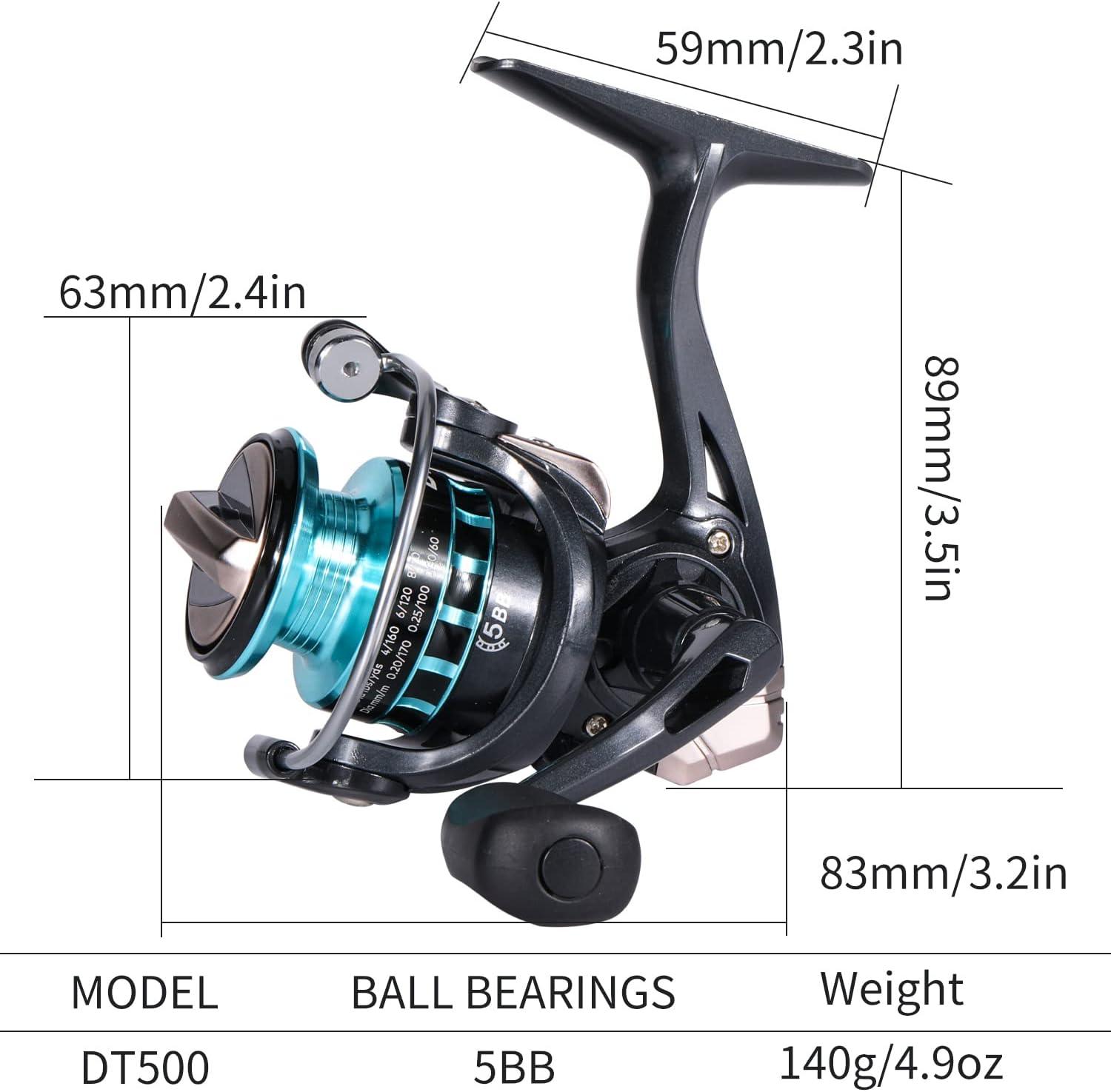 image:imageSougayilang Ice Fishing Rod and Reel Combo Ice Fishing Gear Complete Kit Include Ice Jig and Ice Fishing Accessories Spinning Ice Fishing Combos25 M Ice Fishing Full Kit