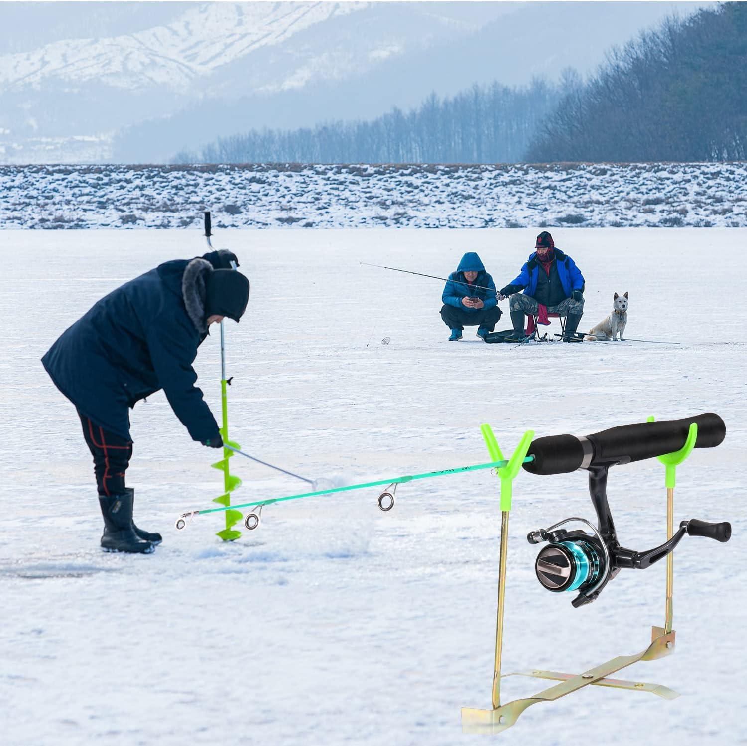 image:imageSougayilang Ice Fishing Rod and Reel Combo Ice Fishing Gear Complete Kit Include Ice Jig and Ice Fishing Accessories Spinning Ice Fishing Combos25 M Ice Fishing Full Kit