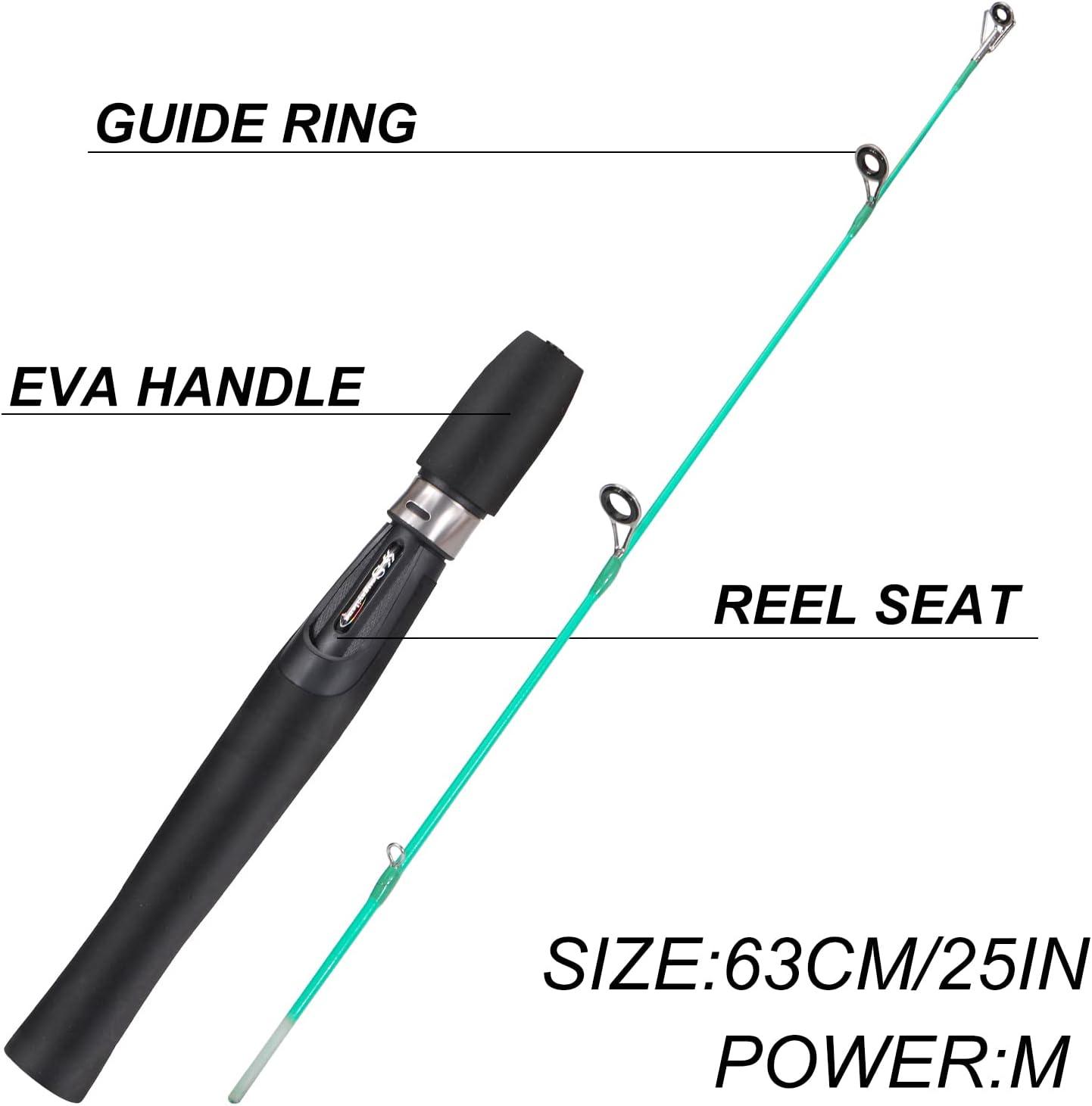 image:imageSougayilang Ice Fishing Rod and Reel Combo Ice Fishing Gear Complete Kit Include Ice Jig and Ice Fishing Accessories Spinning Ice Fishing Combos25 M Ice Fishing Full Kit