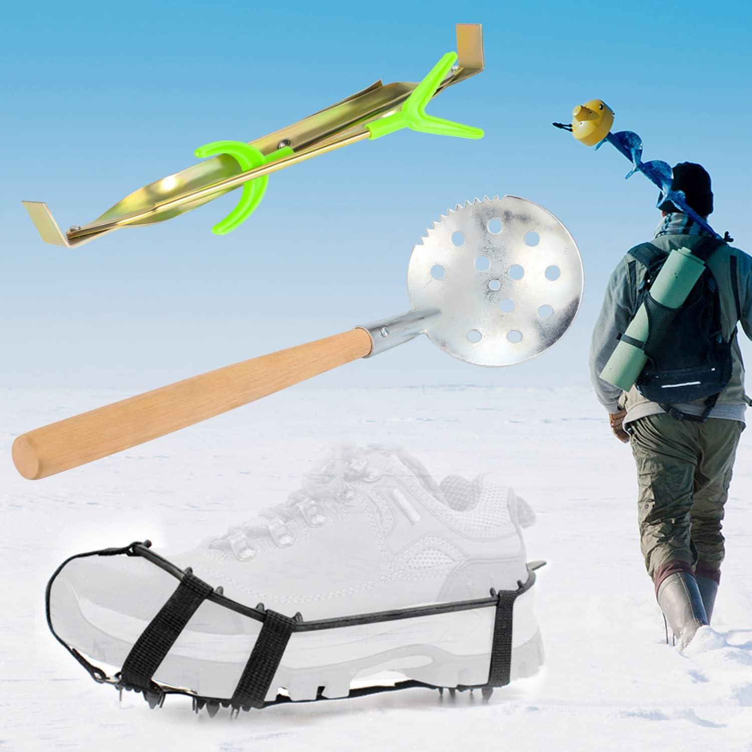 image:imageSougayilang Ice Fishing Rod and Reel Combo Ice Fishing Gear Complete Kit Include Ice Jig and Ice Fishing Accessories Spinning Ice Fishing Combos25 M Ice Fishing Full Kit