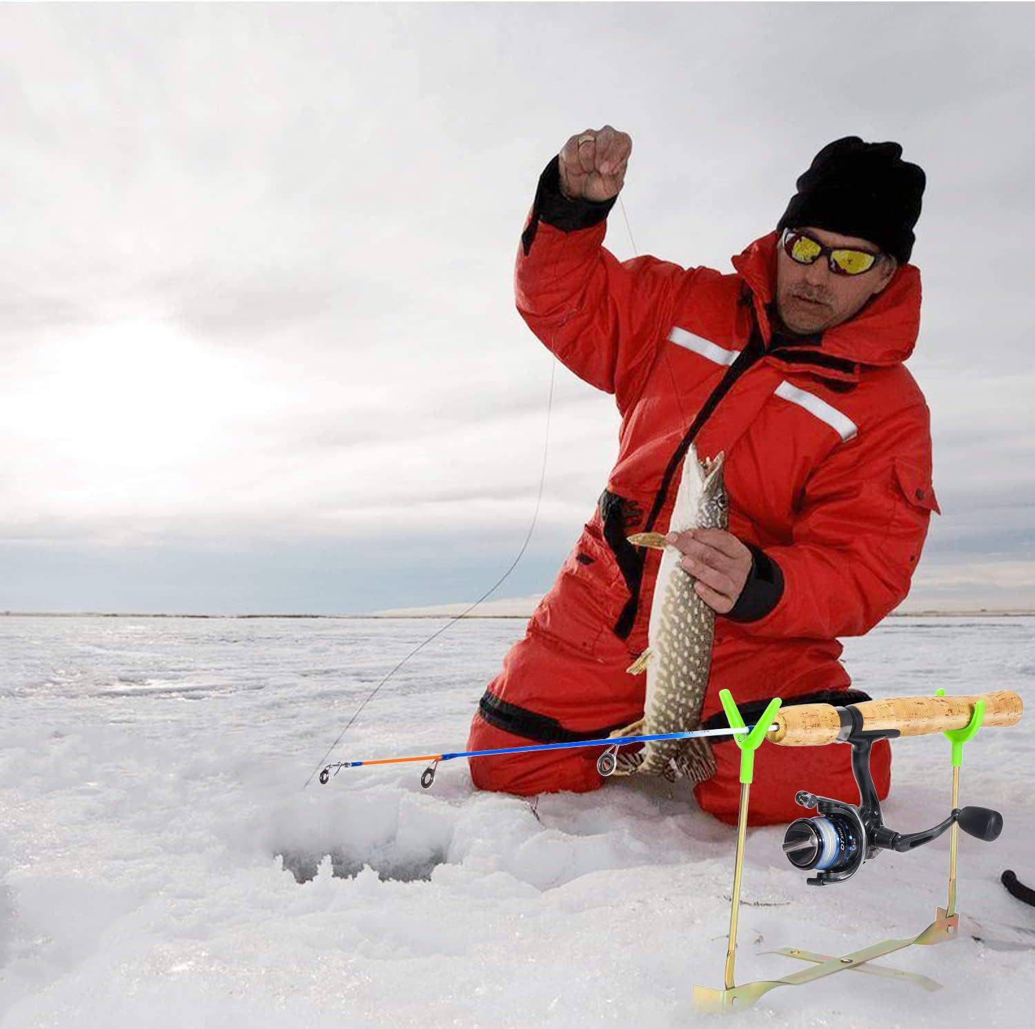 image:imageSougayilang Ice Fishing Rod and Reel Combo Ice Fishing Gear Complete Kit Include Ice Jig and Ice Fishing Accessories Spinning Ice Fishing Combos25 ML Ice Combo Only Fishing Rod and Reel