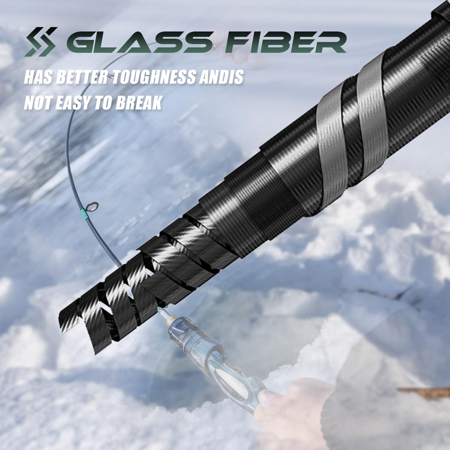 image:imageSougayilang Ice Fishing Rod and Reel Combo Ice Fishing Gear Complete Kit Include Ice Jig and Ice Fishing Accessories Spinning Ice Fishing Combos28 Ice Combo Fishing Rod and ReelXE