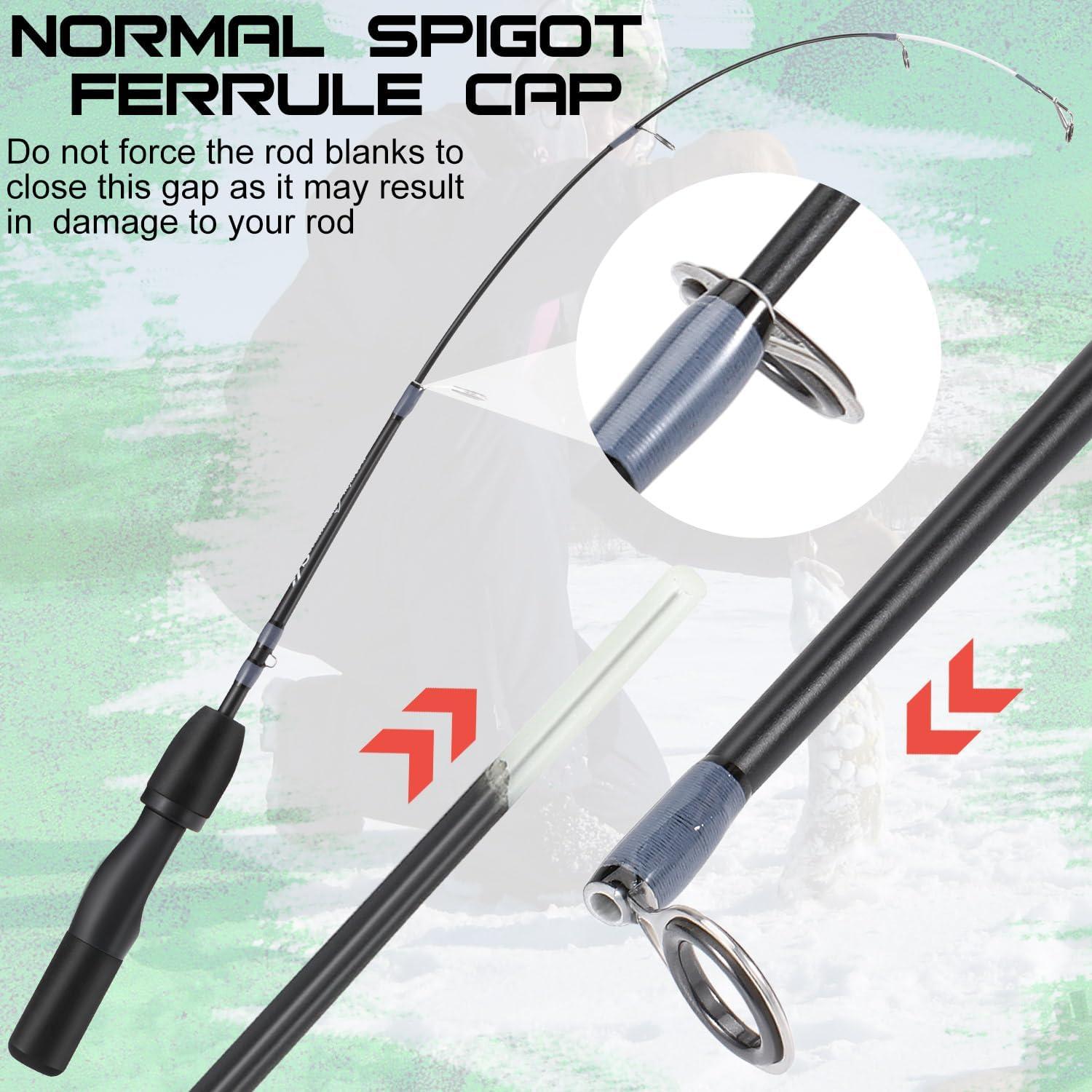 image:imageSougayilang Ice Fishing Rod and Reel Set Ice Fishing Includes Ice Jigs Lures and Essential Tackle27 MediumLight Power Ice Spinning RodEVA Foam Grip HandleBice fishing rodML