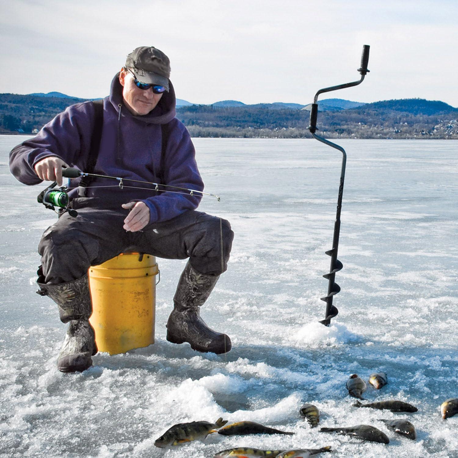 image:imageSougayilang Ice Fishing Rod and Reel Set Ice Fishing Includes Ice Jigs Lures and Essential Tackle27 MediumLight Power Ice Spinning RodEVA Foam Grip HandleBice fishing rodML