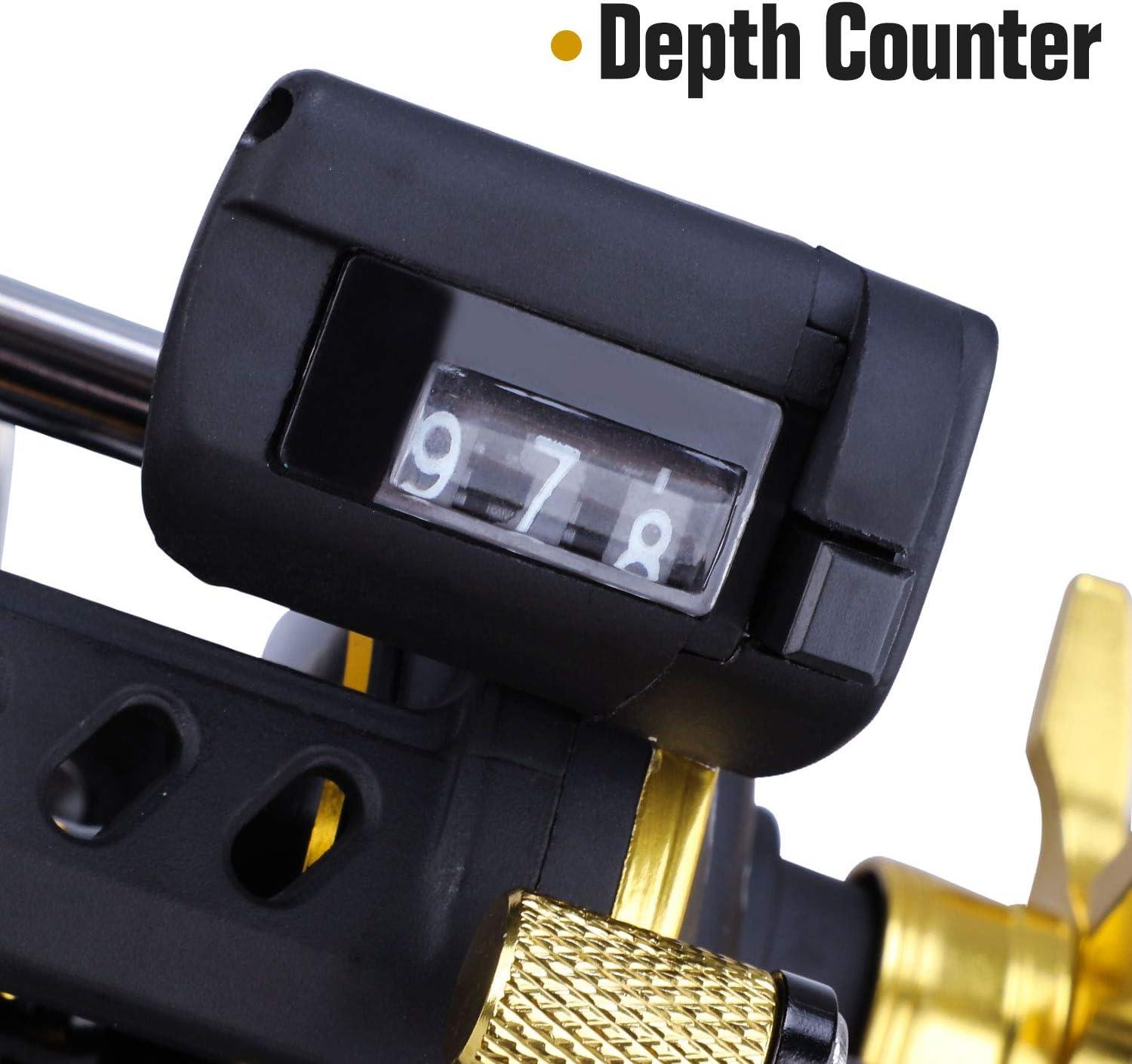 image:imageSougayilang Line Counter Fishing Reel Conventional Level Wind Trolling ReelLeft Handed