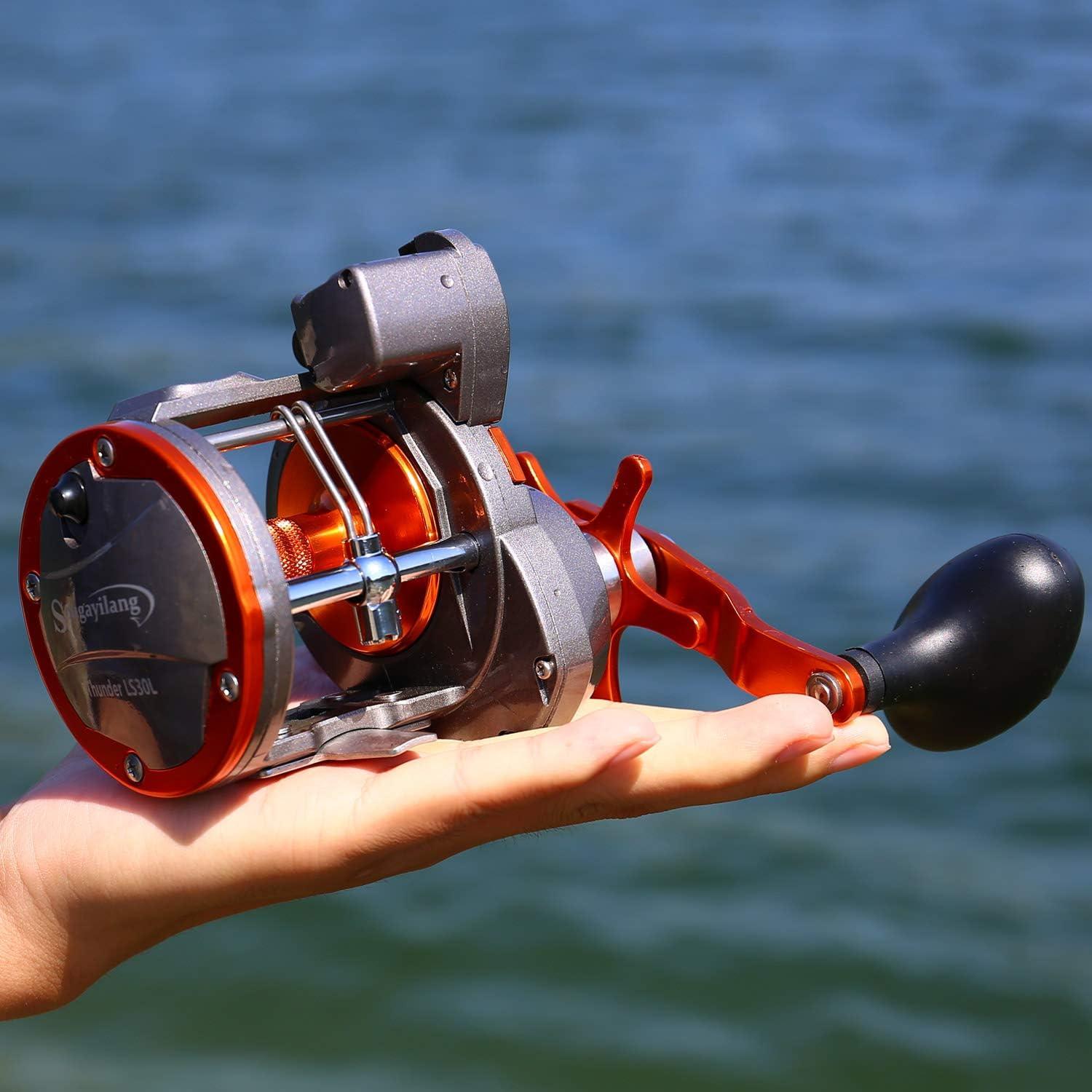 image:imageSougayilang Line Counter Trolling Reel Conventional Level Wind Fishing ReelThunder LS II 3000 Left Handed