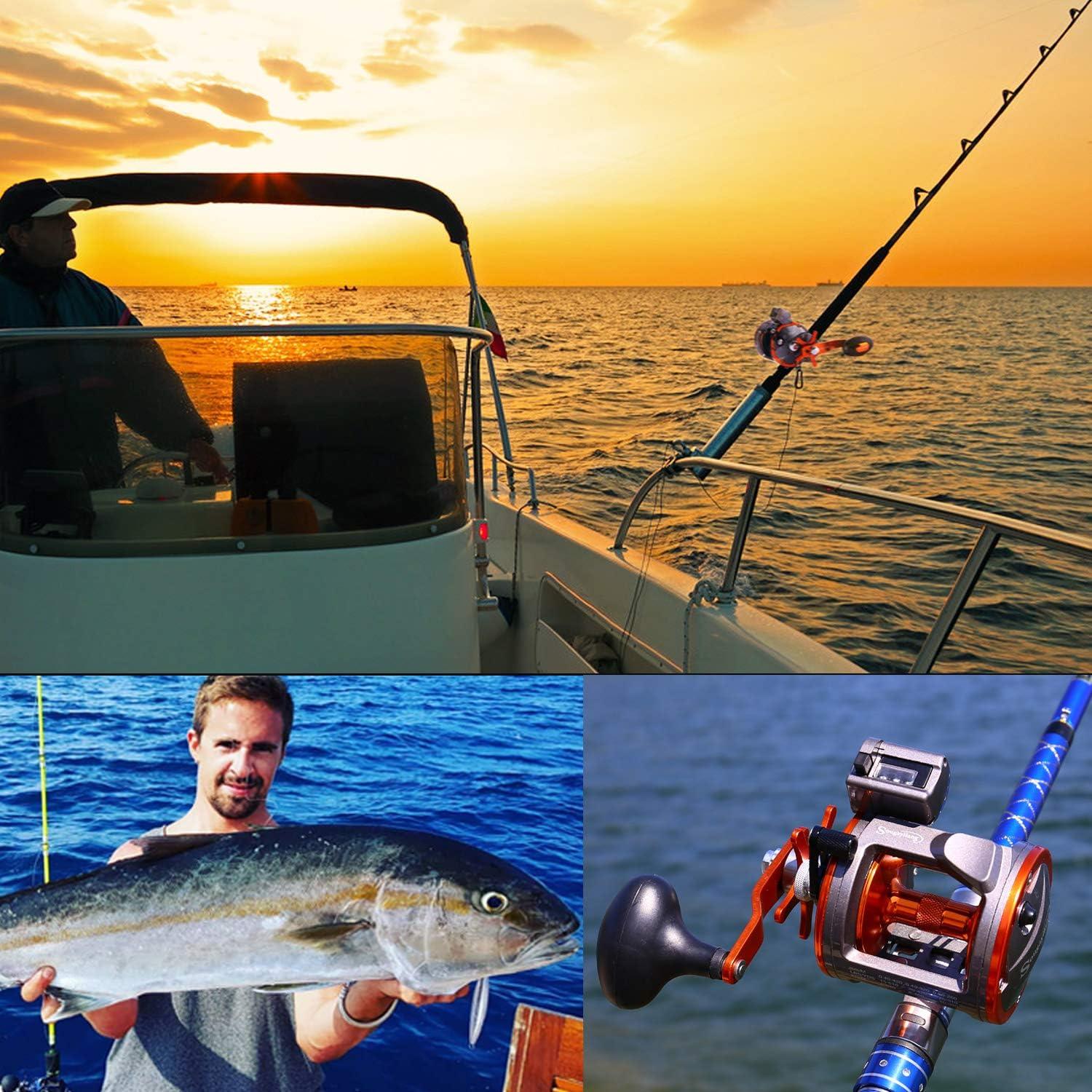 image:imageSougayilang Line Counter Trolling Reel Conventional Level Wind Fishing ReelThunder LS II 3000 Left Handed