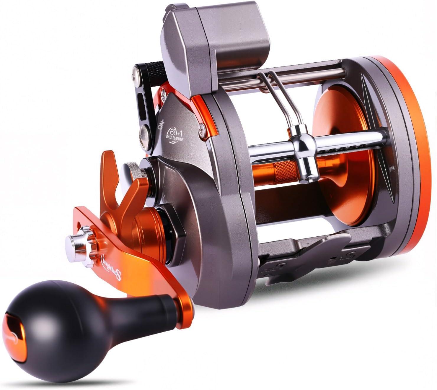 image:imageSougayilang Line Counter Trolling Reel Conventional Level Wind Fishing ReelThunder LS II 3000 Right Handed