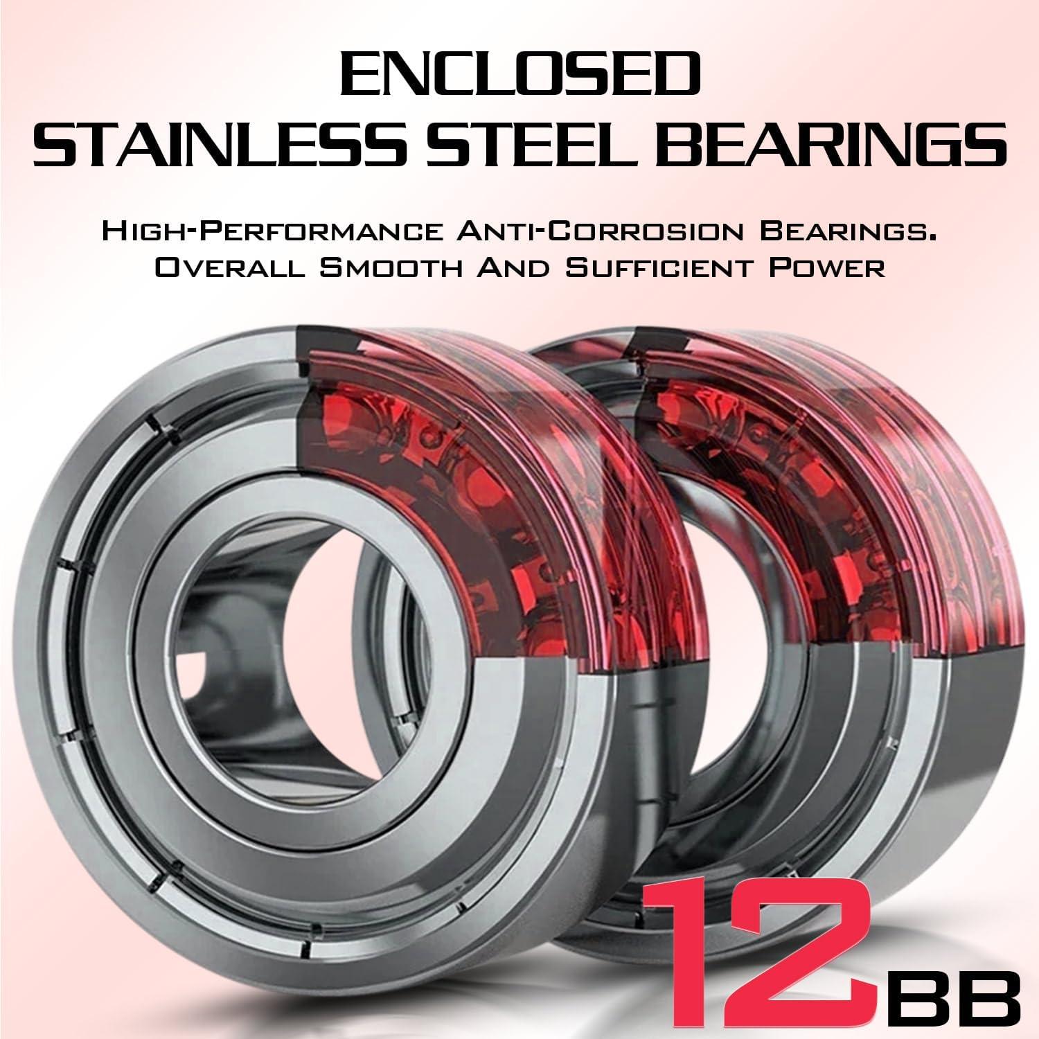 image:imageSougayilang Saltwater Spinning ReelCNC Aluminum SpoolMax Drag 33LBOversize Grip551 Gear Ratio 111 StainlessSteel BB Freshwater Fishing ReelSW2500